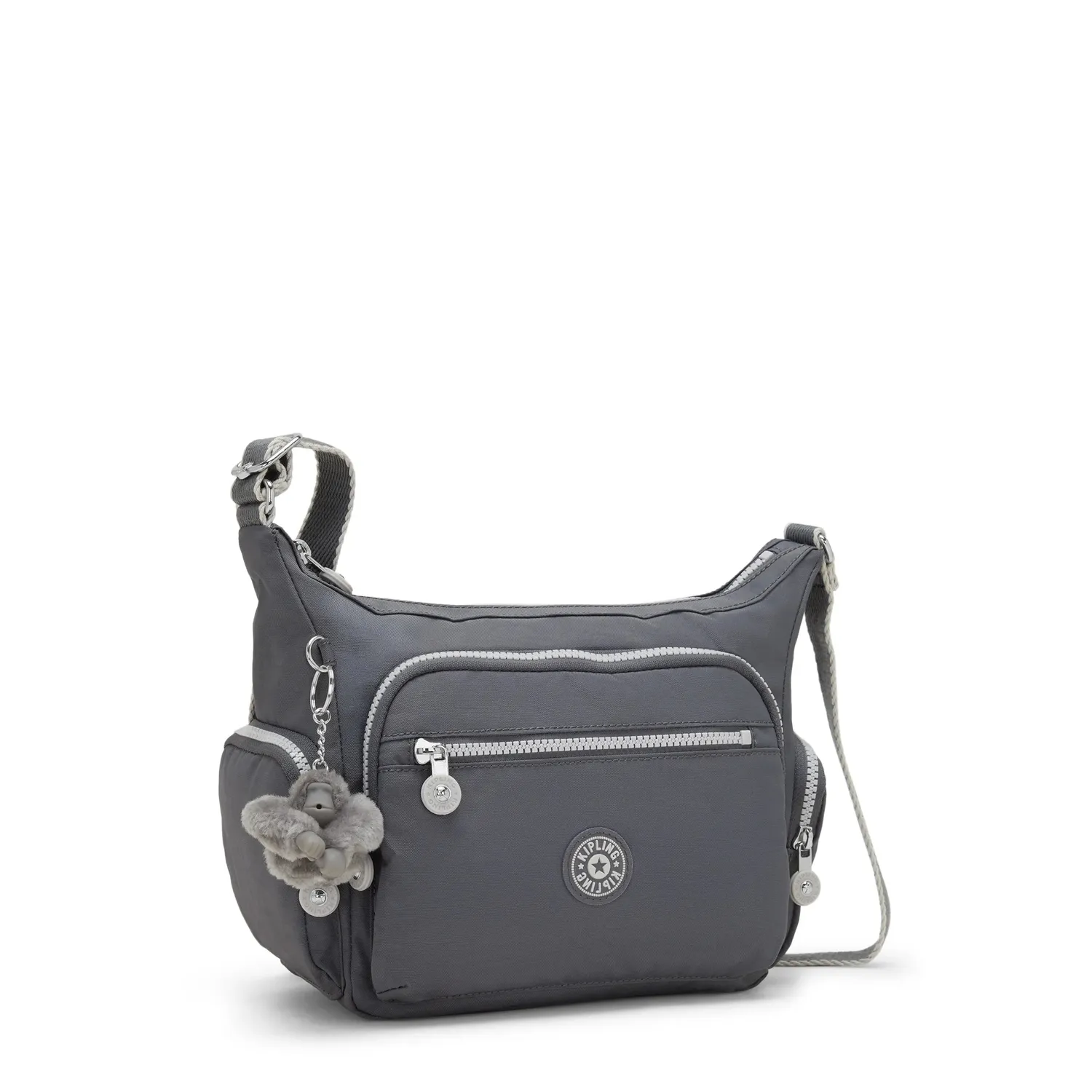 Kipling Gabbie S schoudertas Moonlit Grey medium nylon