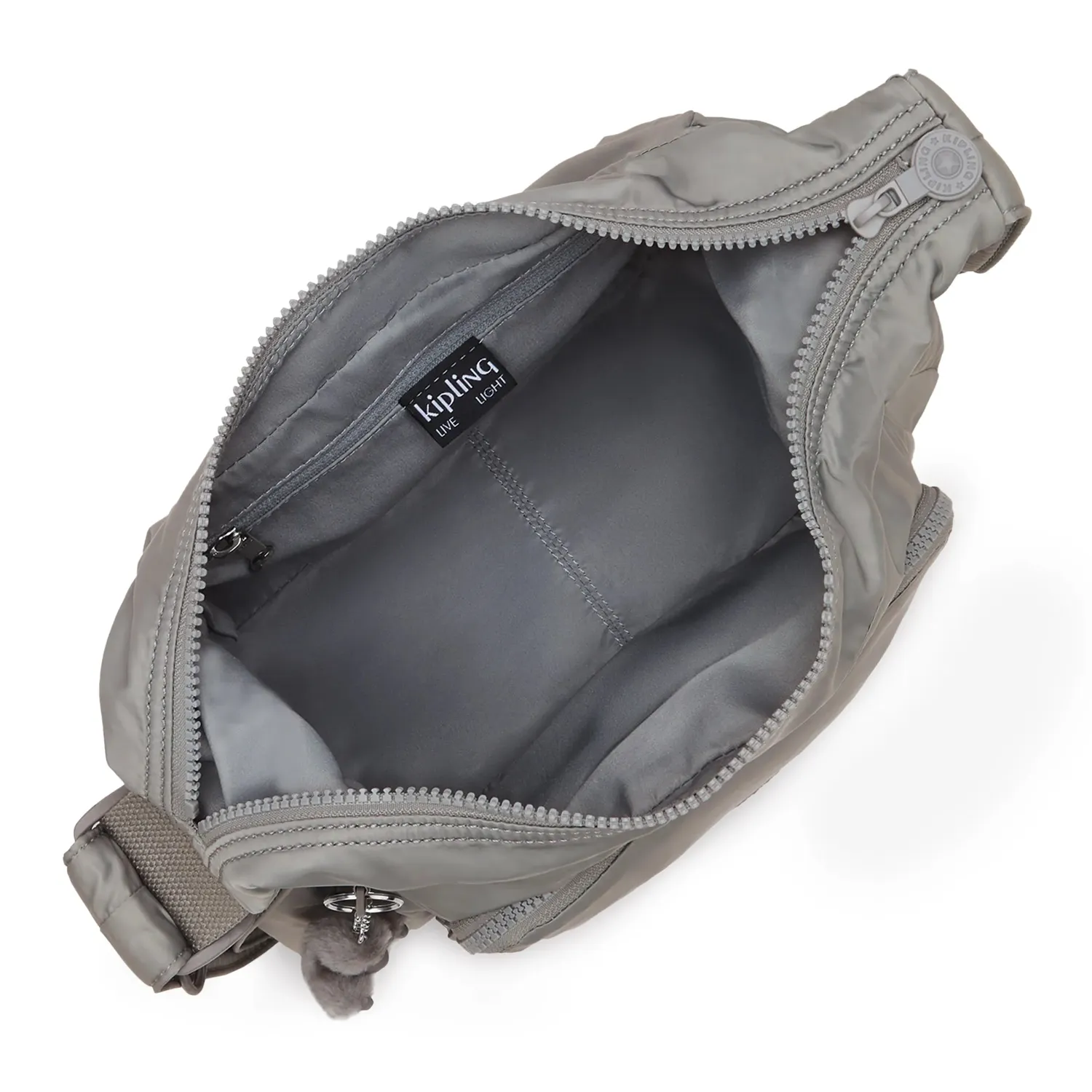Kipling Gabb S crossbodytas Medium Entirely Grey met buitenvakken