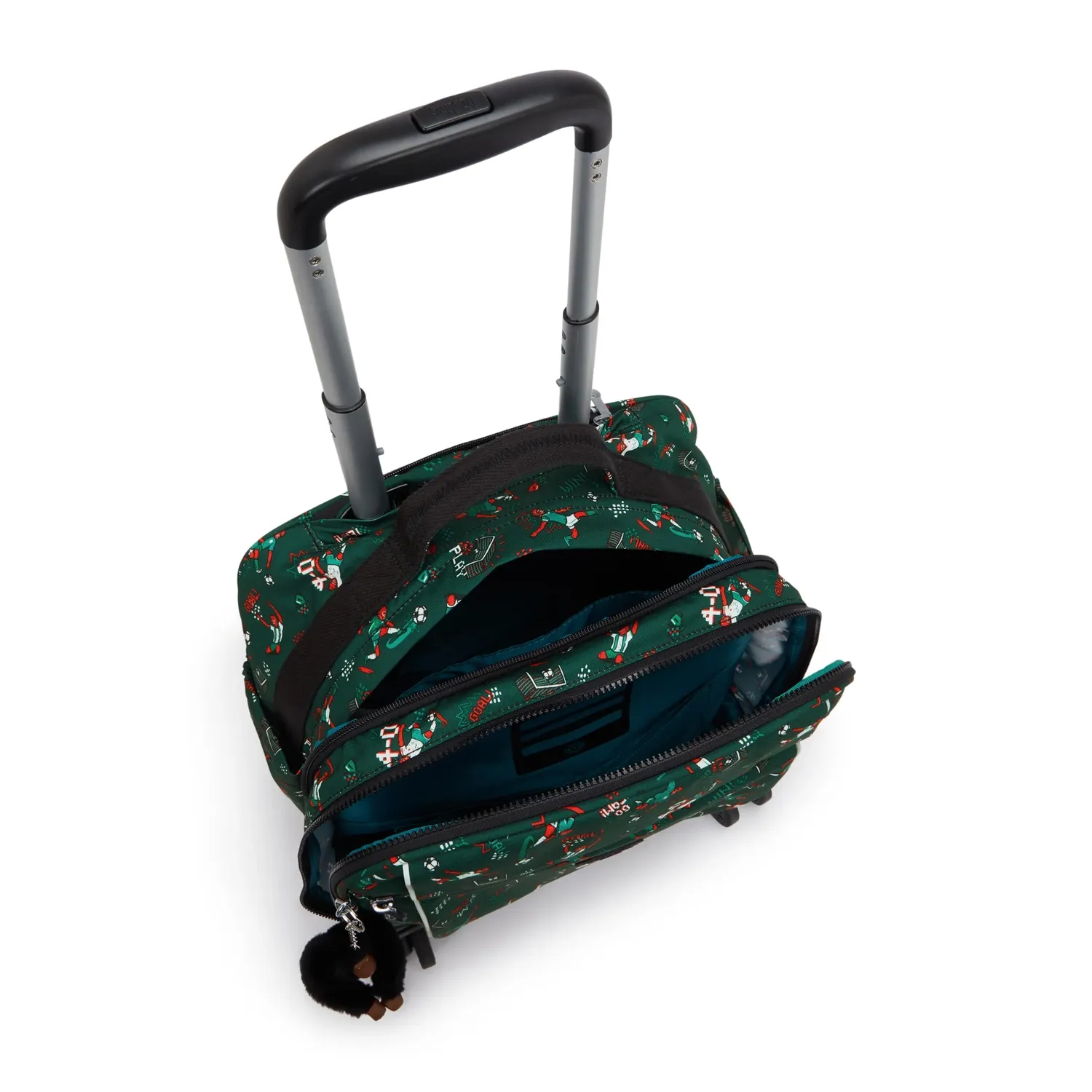 Kipling New Storia S trolley Soccer Print met laptopvak
