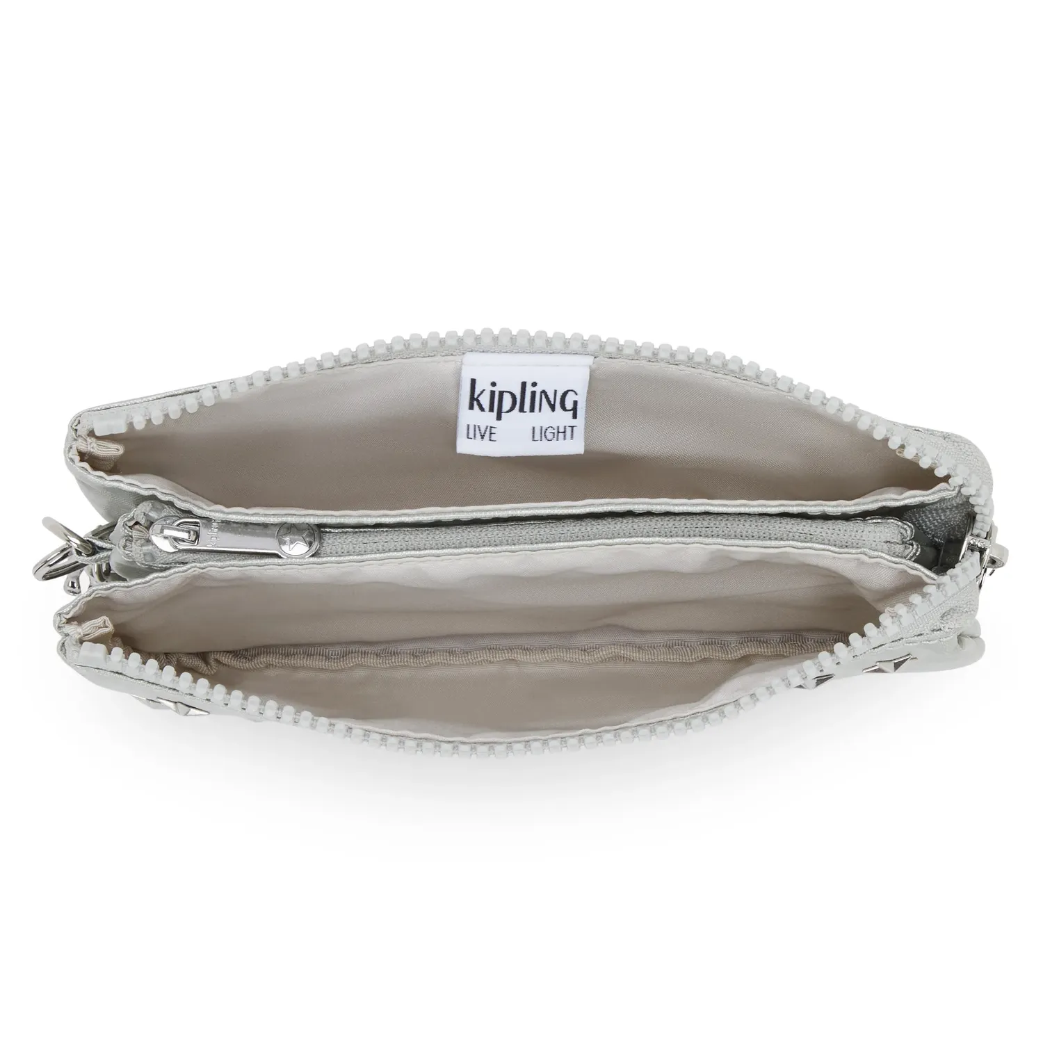 Kipling Creativity L buideltas Groot Bright Metallic Stud waterafstotend
