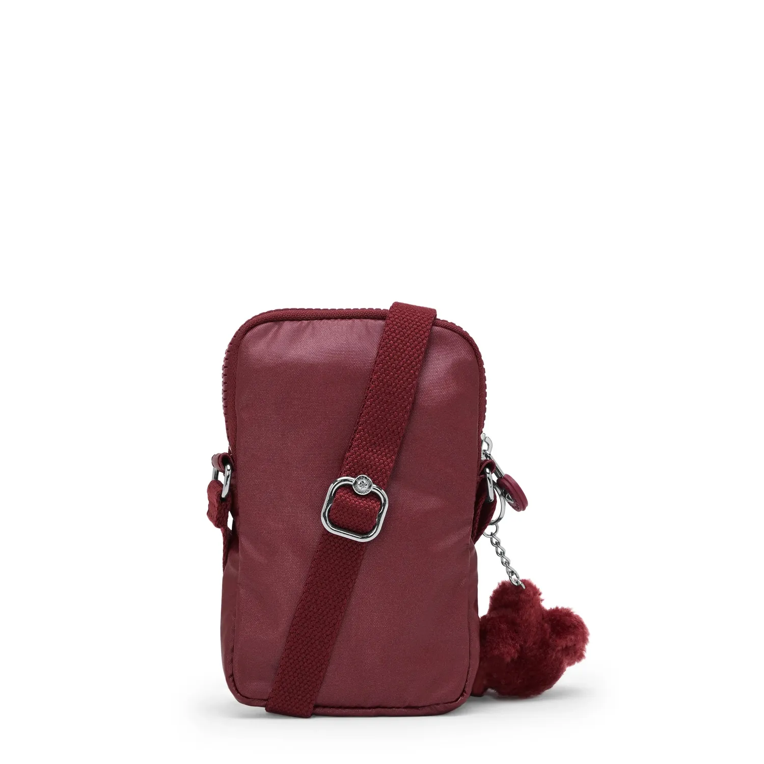 Kipling Tally telefoontas Klein Deep Berry Metallic glans