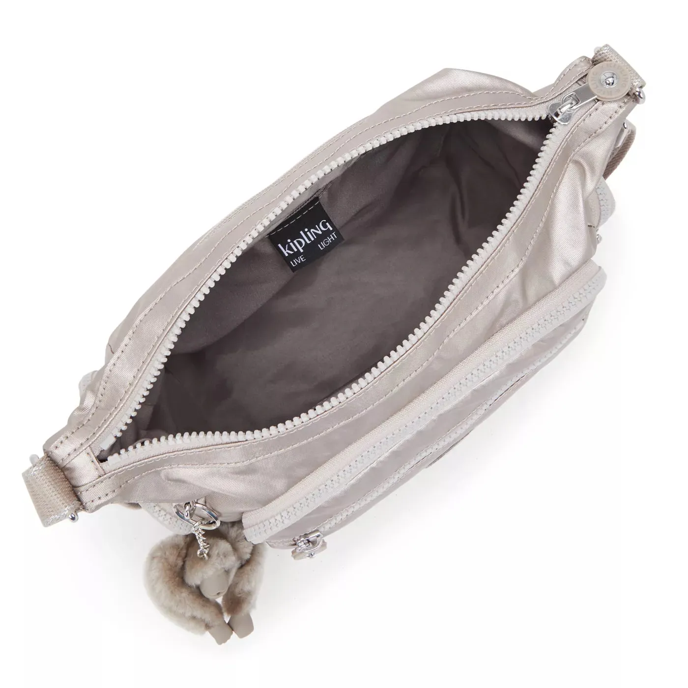 Kipling Gabbie S schoudertas Metallic Glow klein metallic