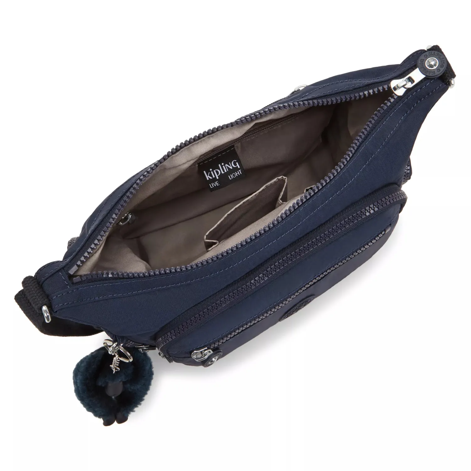 Kipling Gabbie S schoudertas Blue Bleu 2 klein verstelbaar