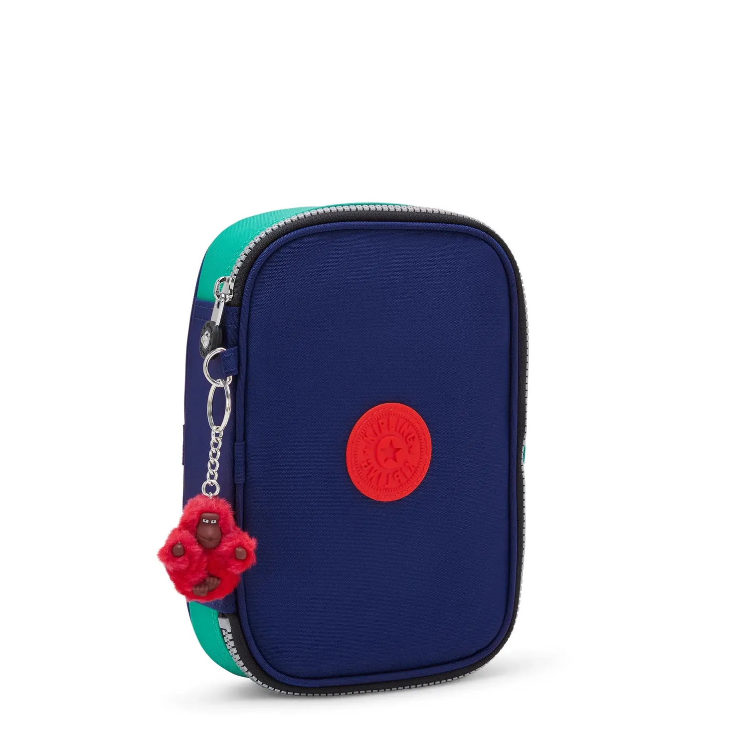 Kipling 100 Pens pennenzak Groot Escape Blue Block nylon