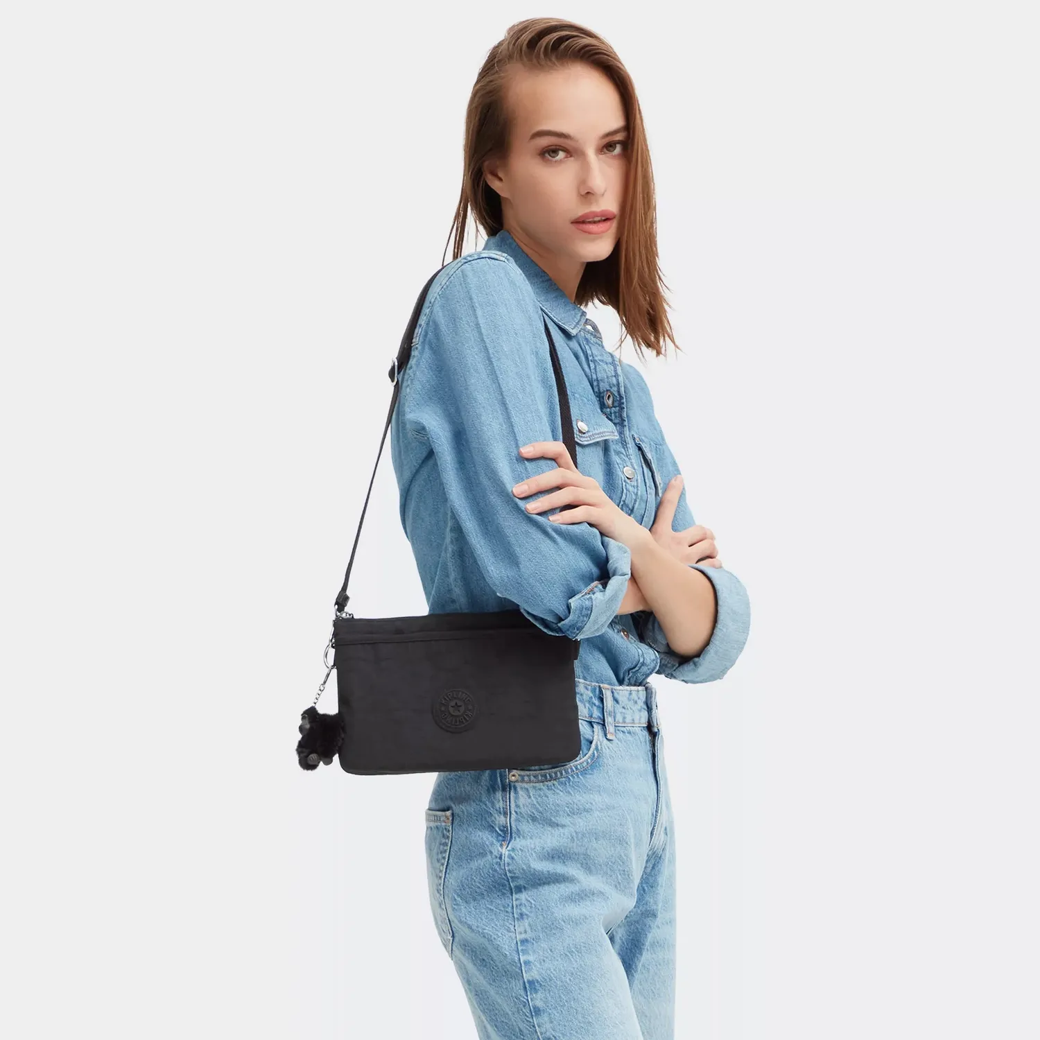 Kipling Riri crossbodytas Klein Black Noir waterafstotend