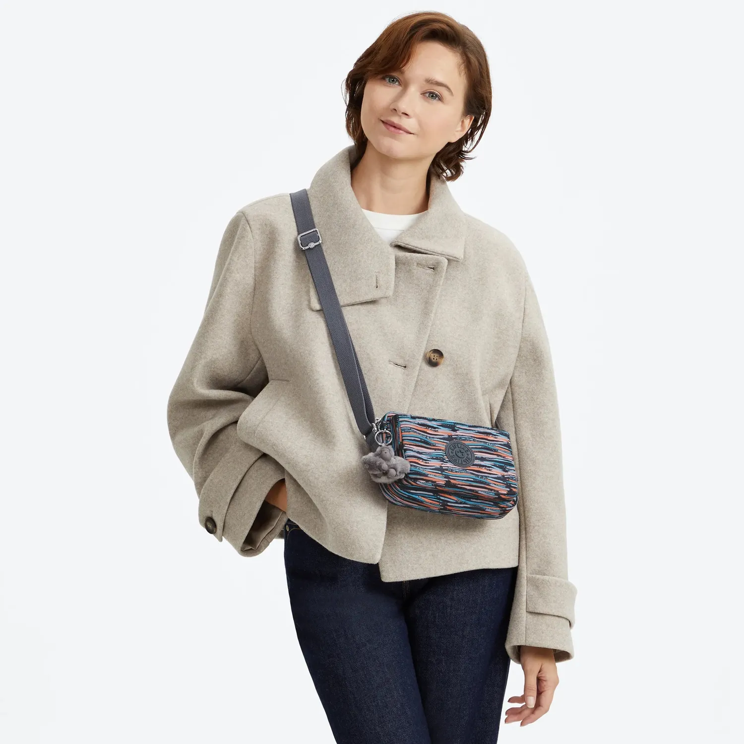 Kipling Abanu Crossbody Tas Klein Mineral Stripes compact