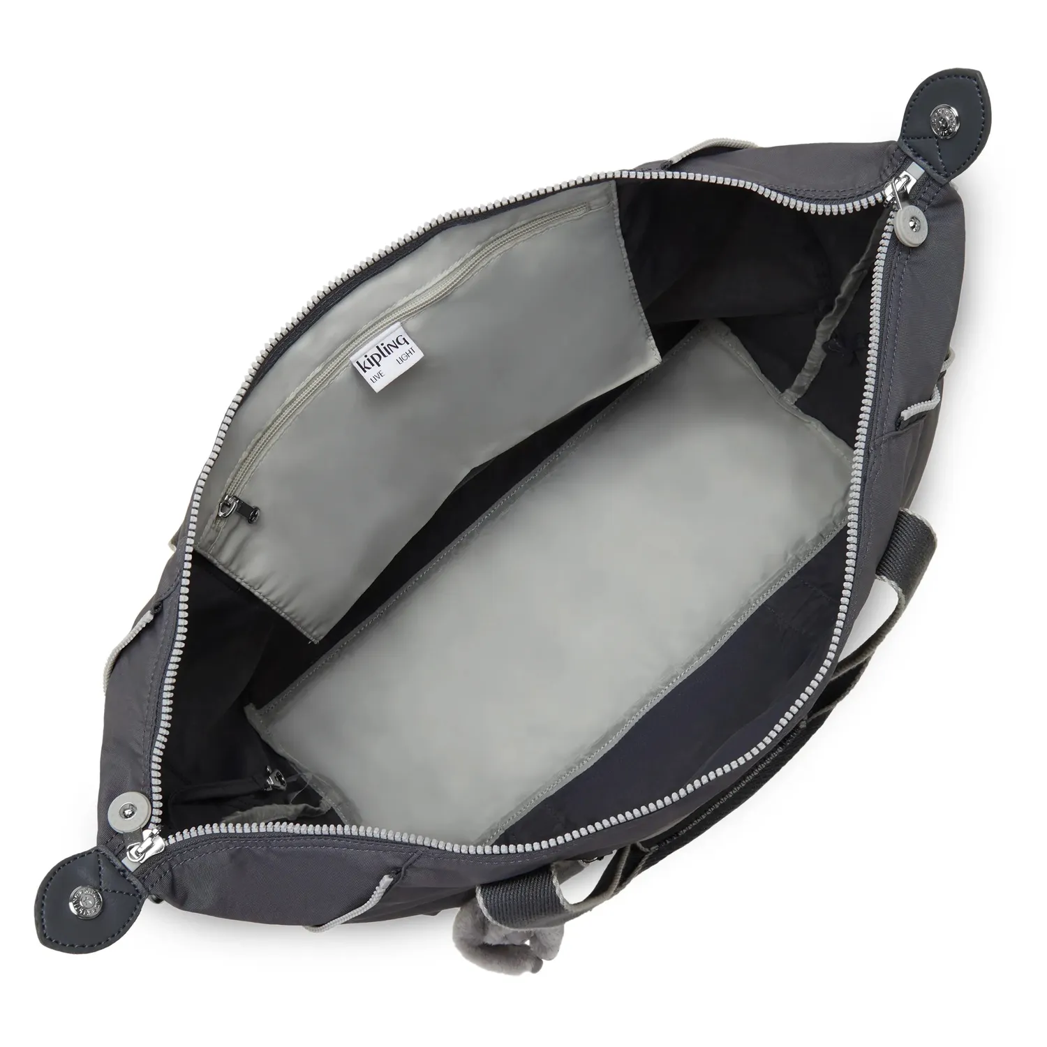 Kipling Art M draagtas Moonlit Grey groot waterafstotend