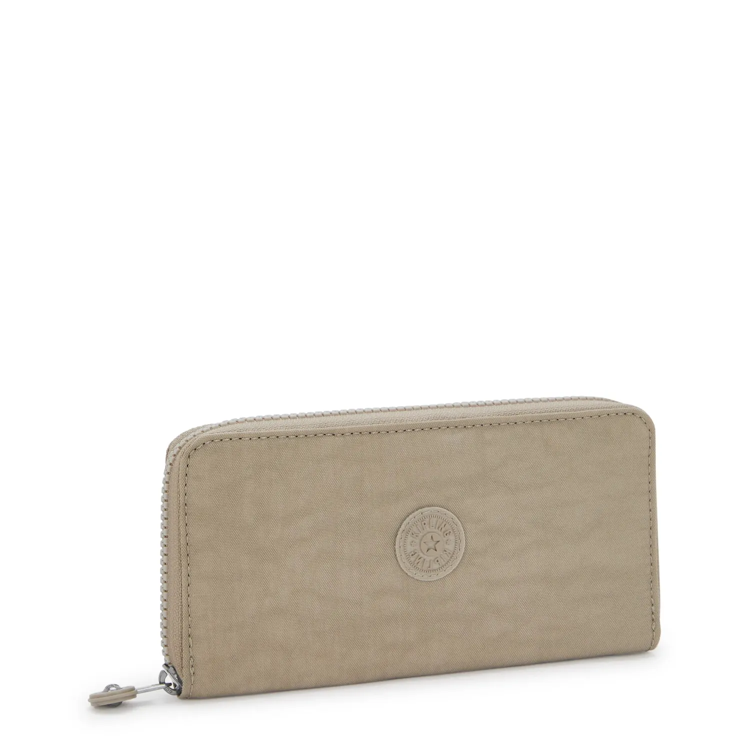 Kipling Money World grote portemonnee Soft Taupe effen