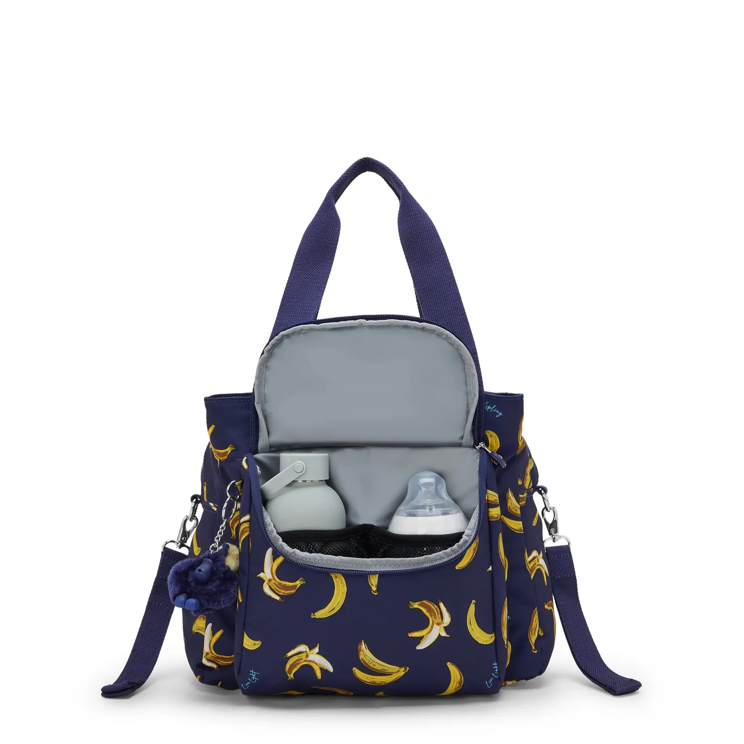 Kipling Nappisac babytas banana print medium