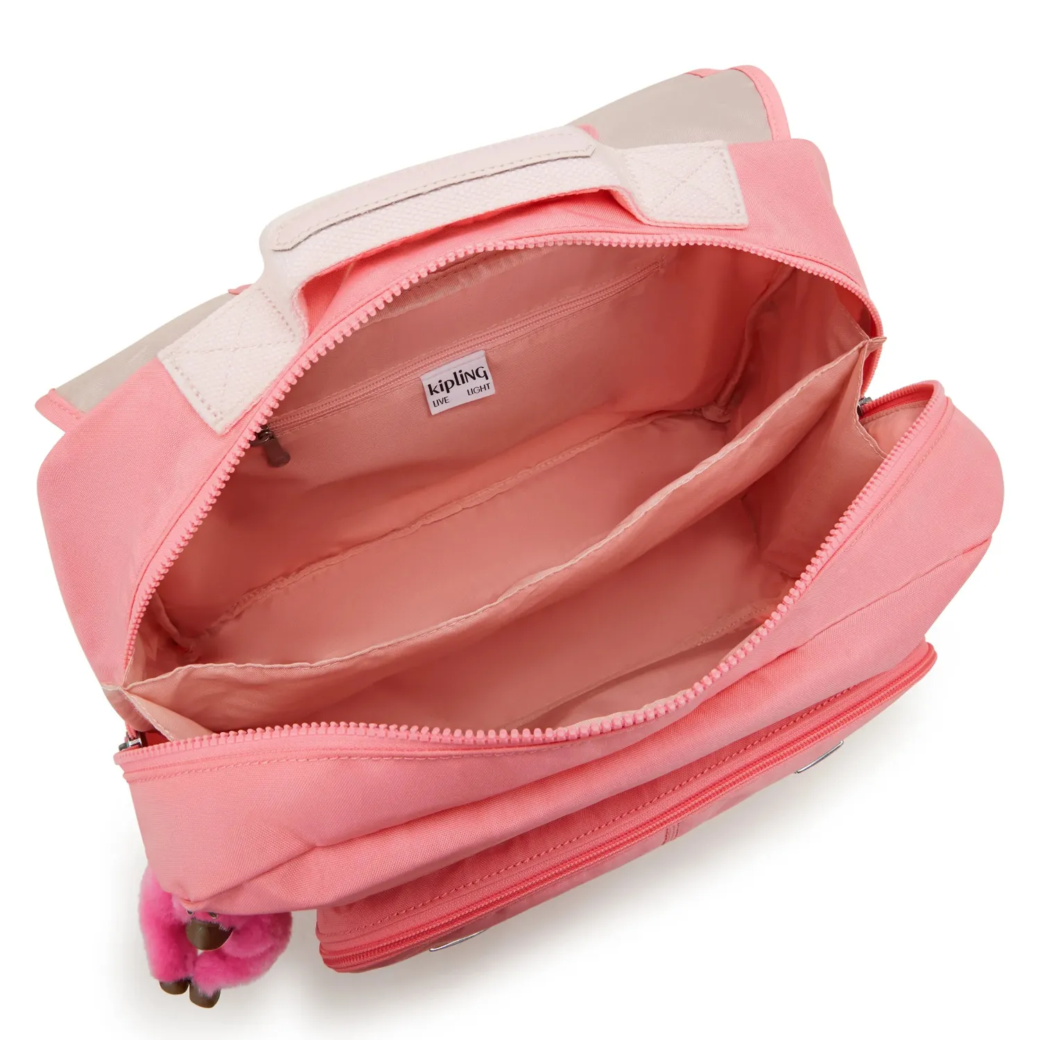 Kipling Iniko schoolrugzak Medium Coral Sea waterafstotend