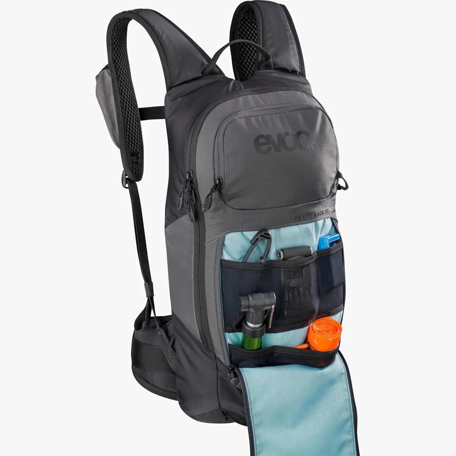 Evoc FR Lite Race 10 rugzak carbon grey 10L protector