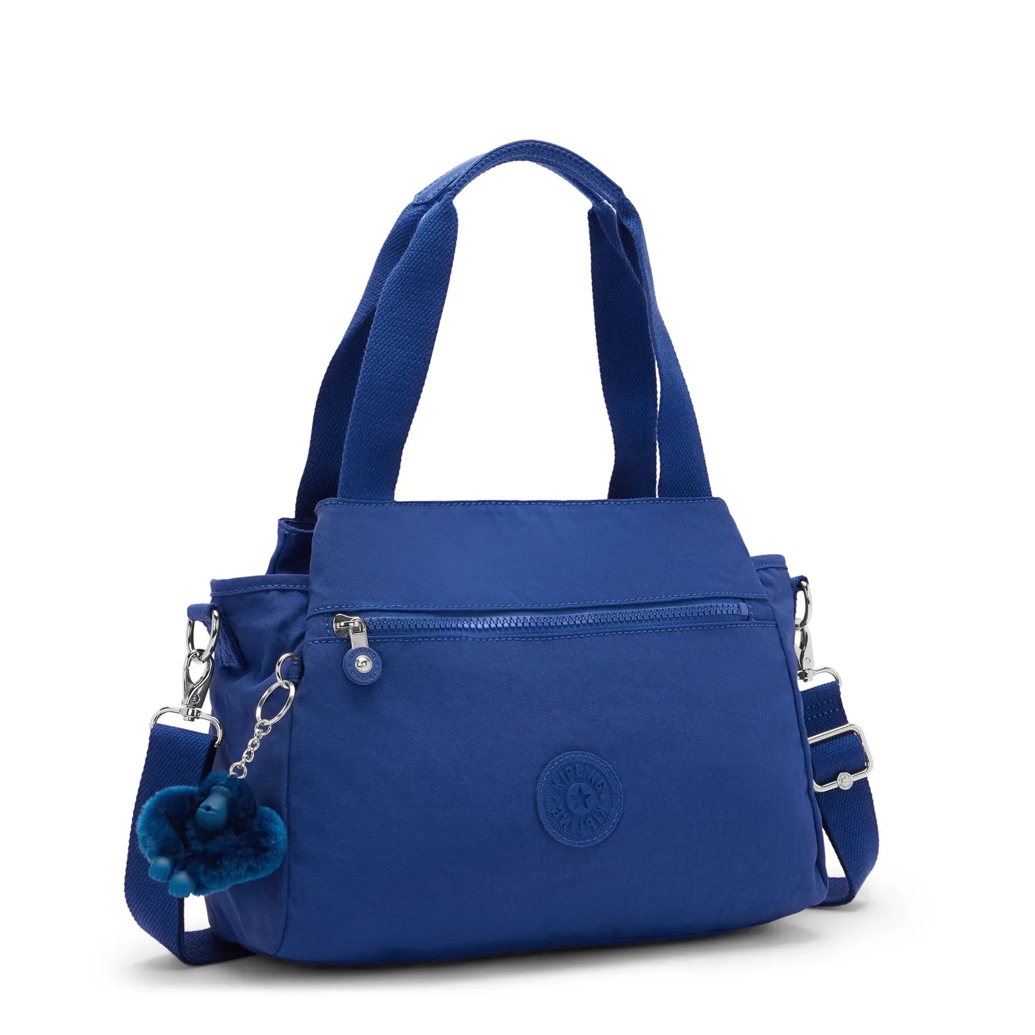 Kipling Elysia schoudertas Medium Blazing Blue vakken