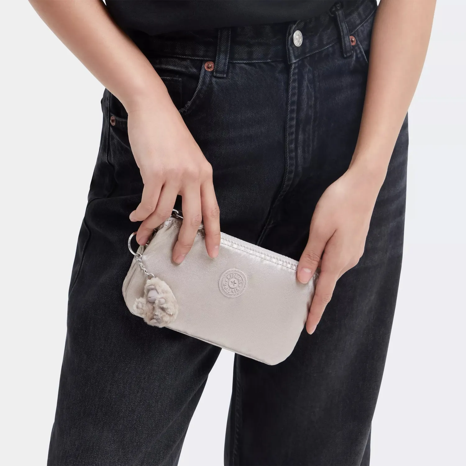 Kipling Creativity L make-up tasje Metallic Glow metallic