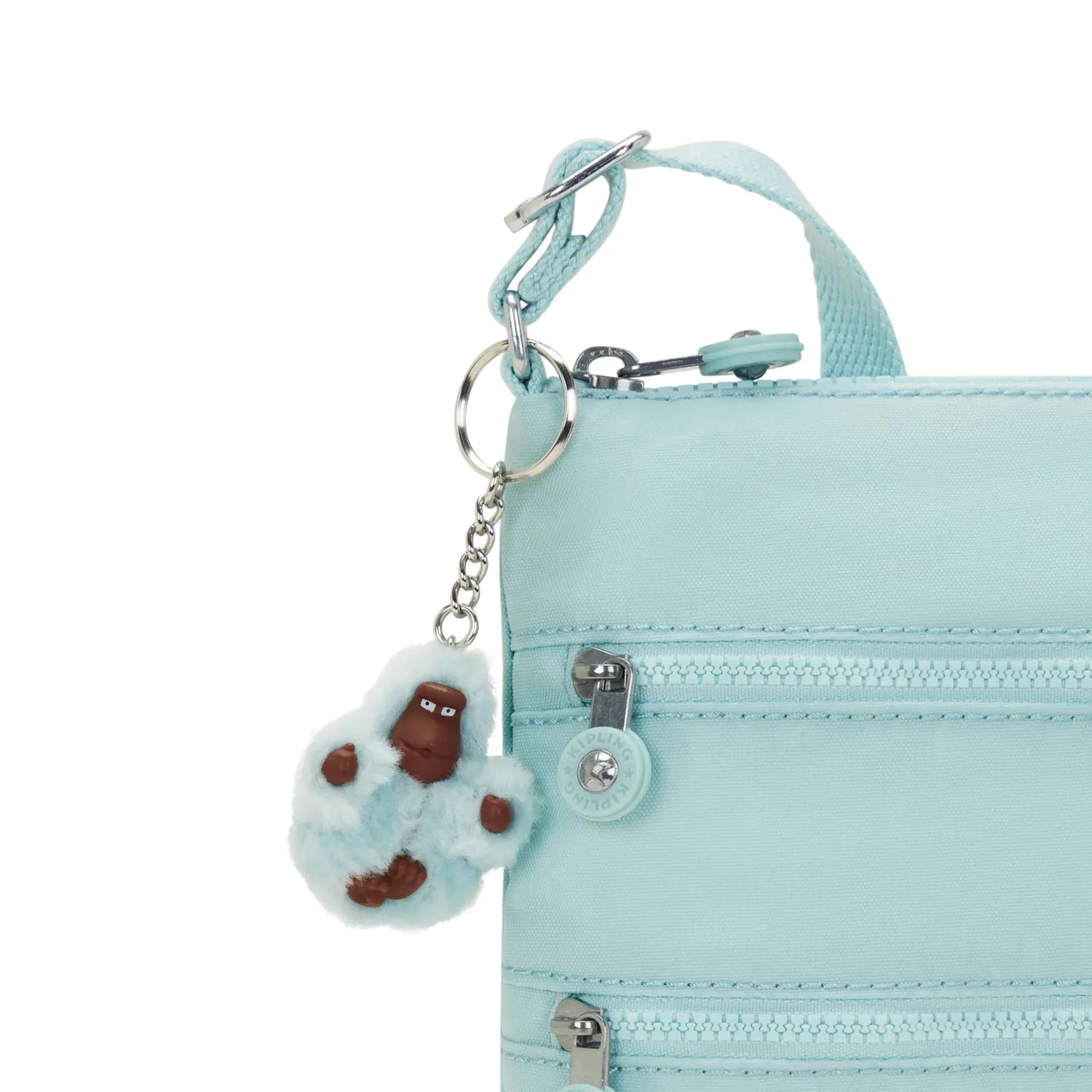 Kipling Keiko crossbody klein electric teal waterafstotend