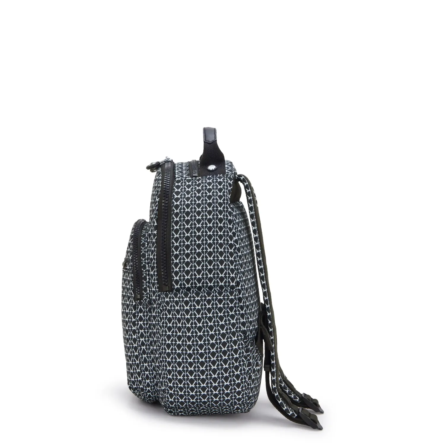 Kipling Seoul S kleine rugzak Signature Print met 11 inch vak