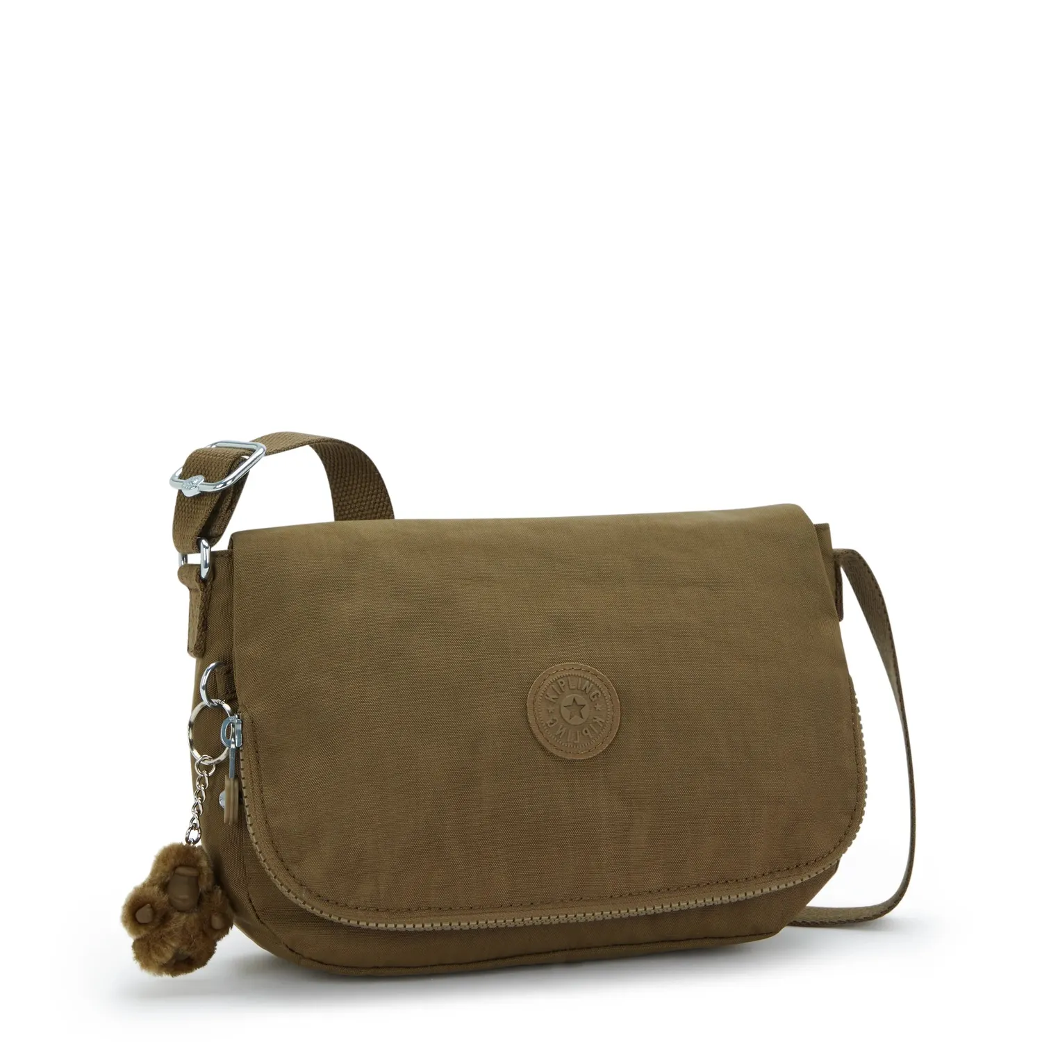Kipling Earthbeat S schoudertas Smooth Khaki klein crossbody