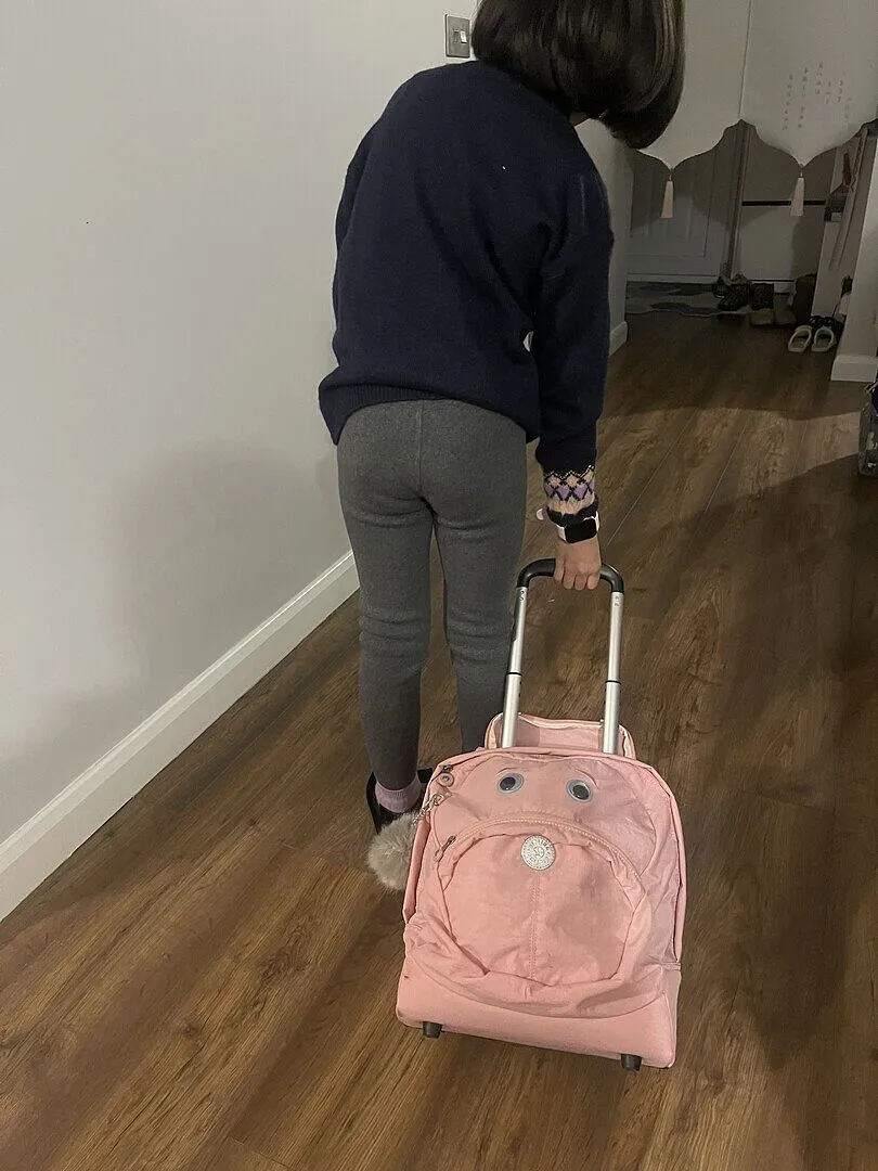 Kipling Nusi trolley Bridal Rose klein meisje