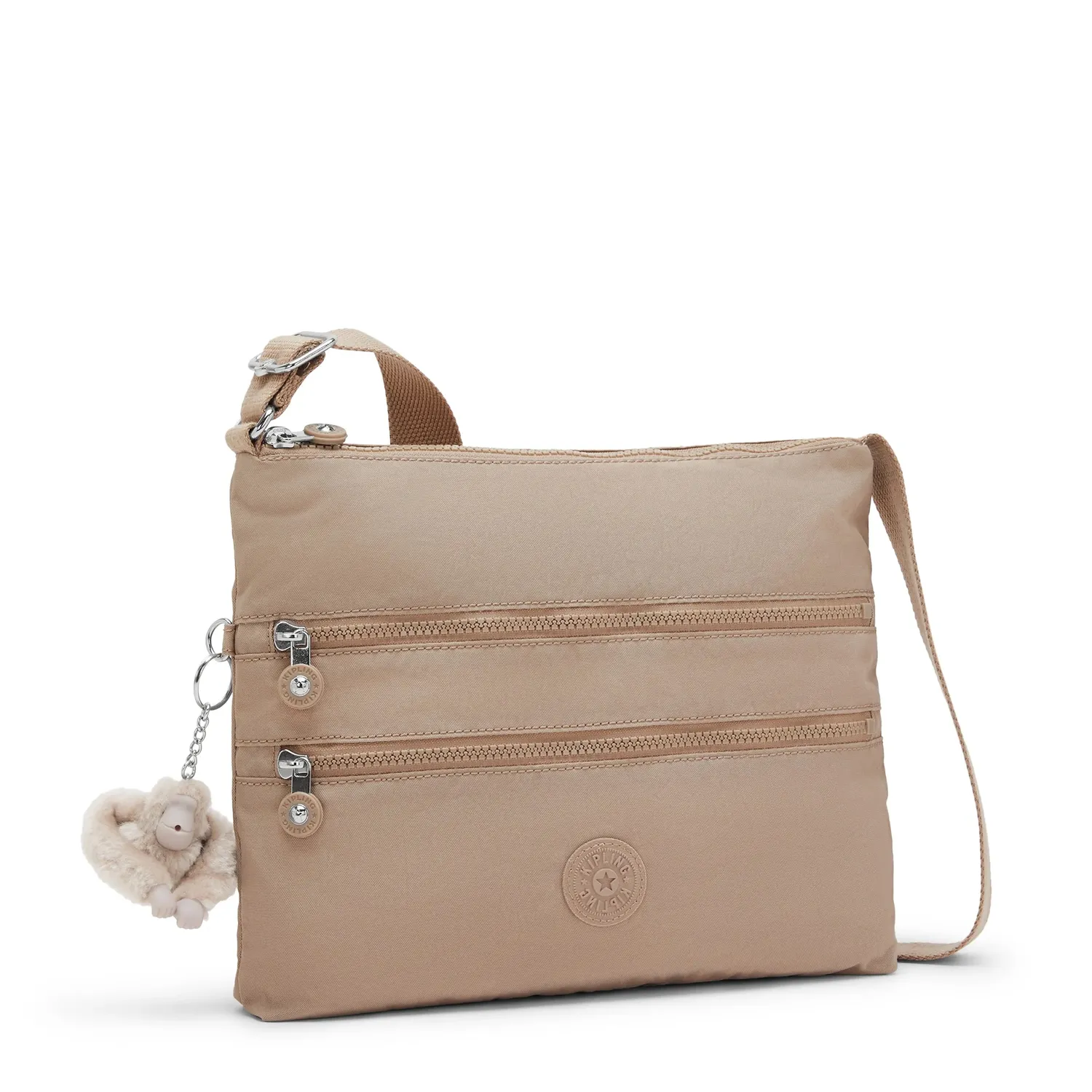 Kipling Alvar crossbody Medium Tan Beige ritstas