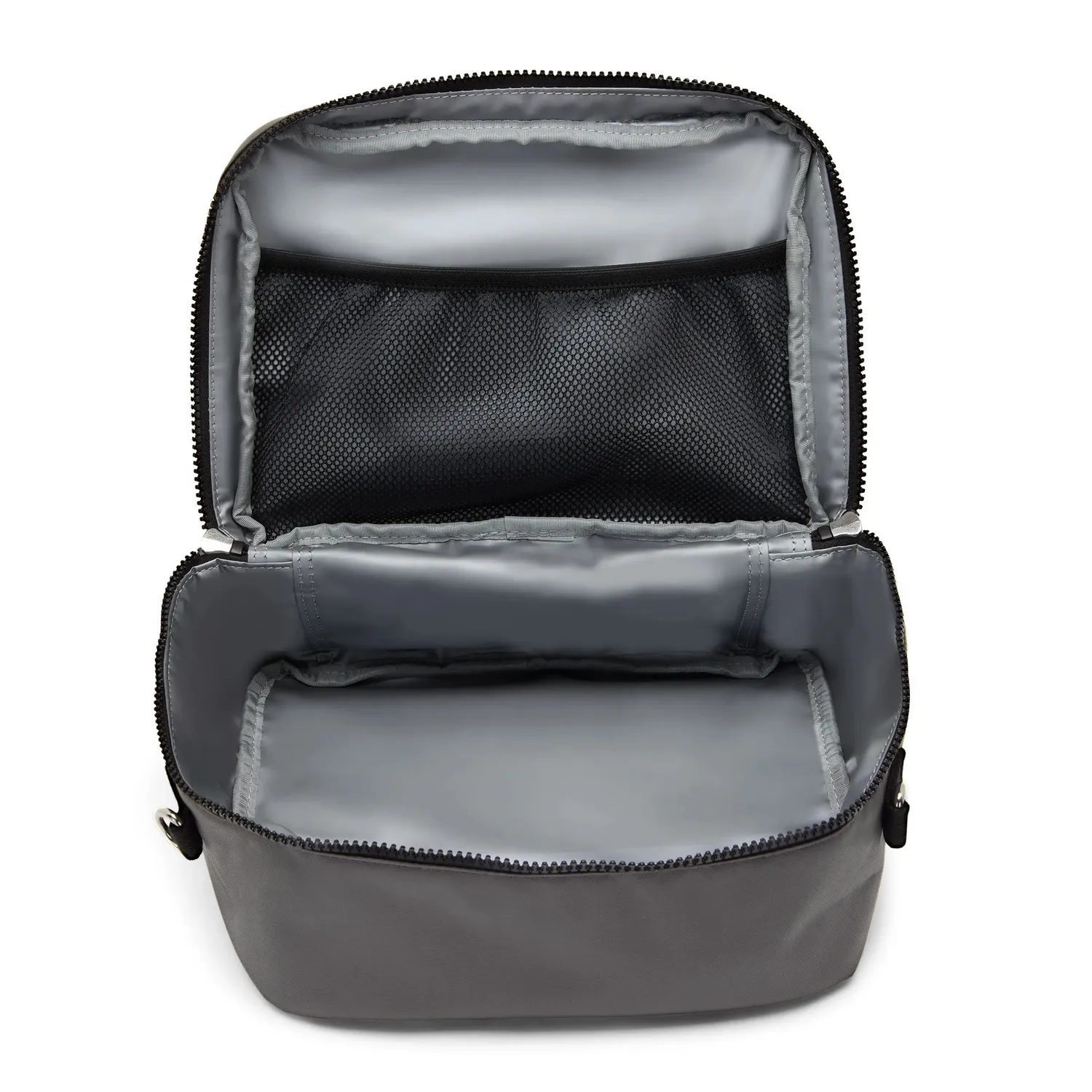 Kipling Miyo lunchtas Groot Happy Face Grey geïsoleerd