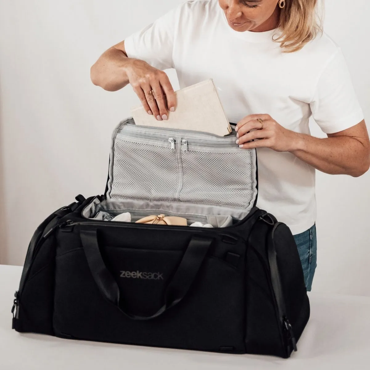 ZEEKSACK The Weekender 30L reistas zwart handbagage