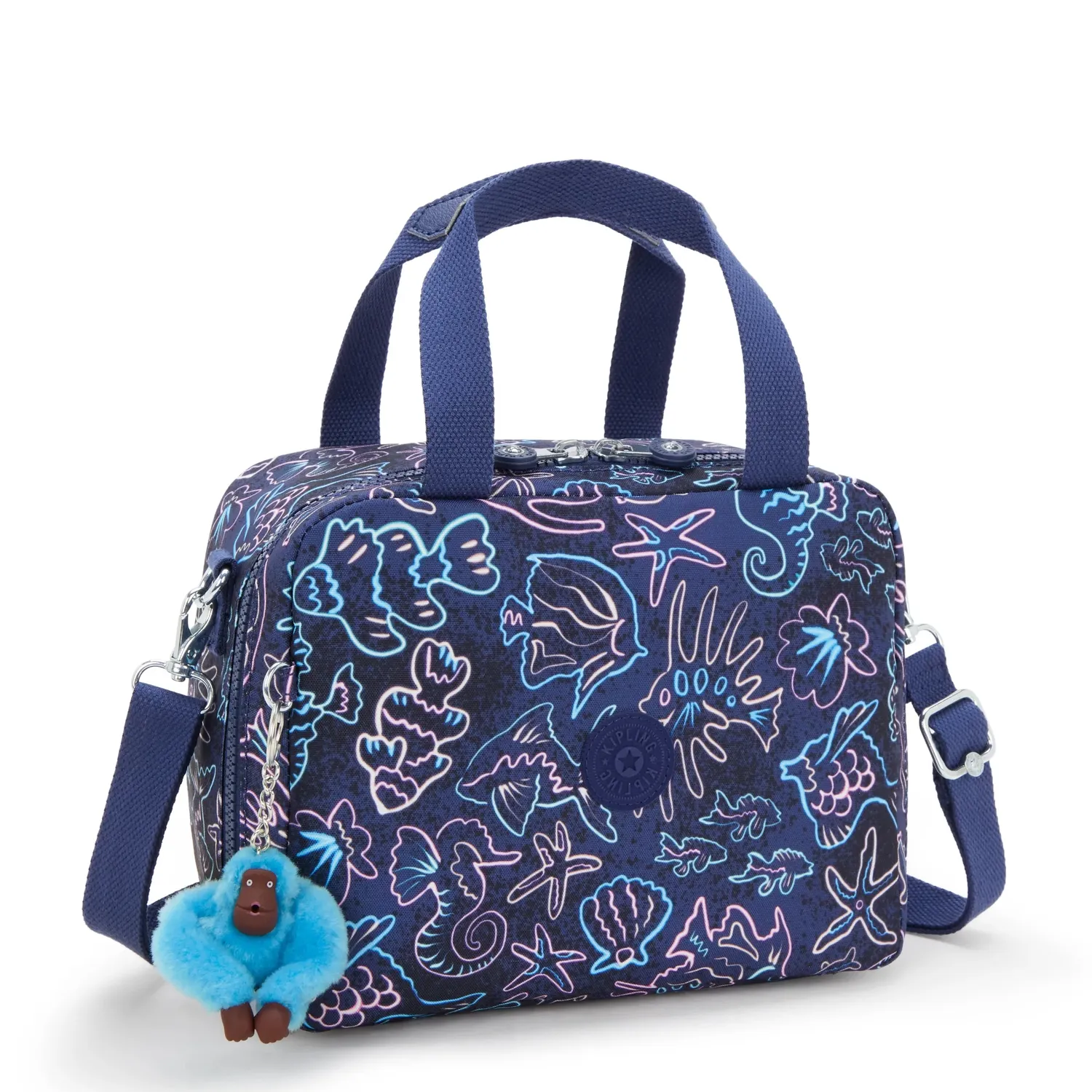 Kipling Miyo lunchtas Groot Disco Fish geïsoleerd