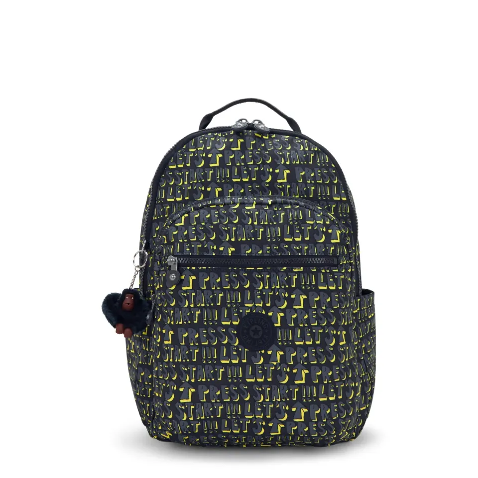 Kipling Seoul College Extra rugzak Groot Lets Play Print 15 inch