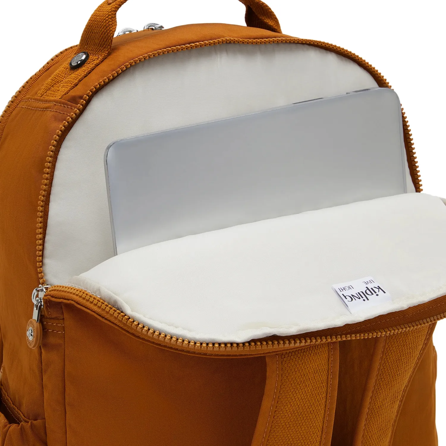 Kipling Seoul Lap rugzak Stylish Mokka Groot 15 inch