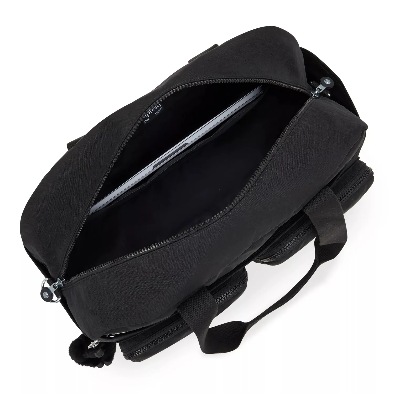 Kipling Defea XL weekendtas Medium Black Noir met laptopvak