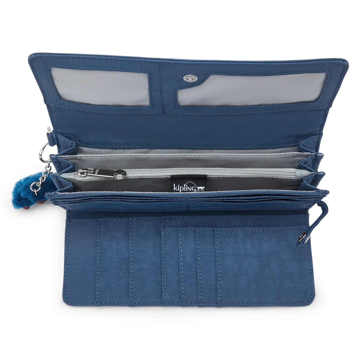 Kipling Rubi Portemonnee Groot Delicate Blue met polsbandje