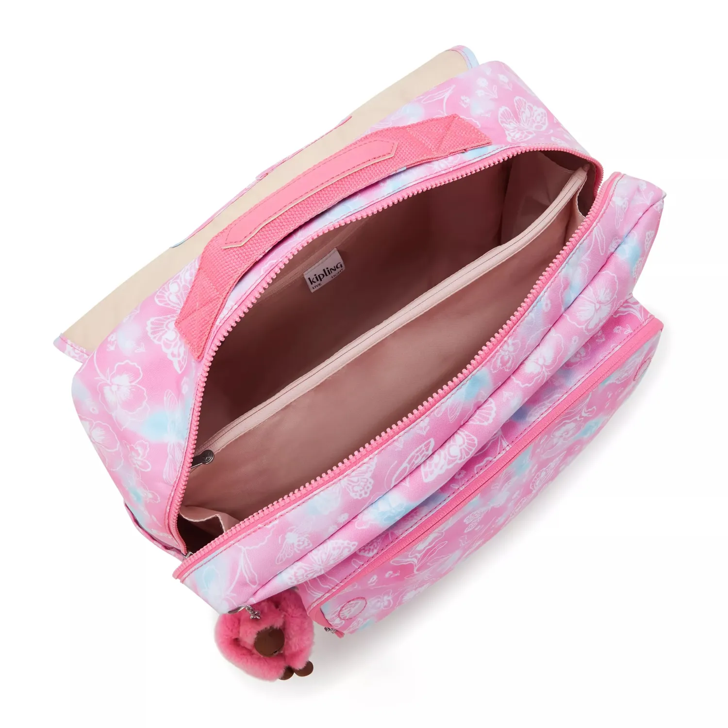 Kipling Codie L boekentas Garden Clouds groot A4 vakken