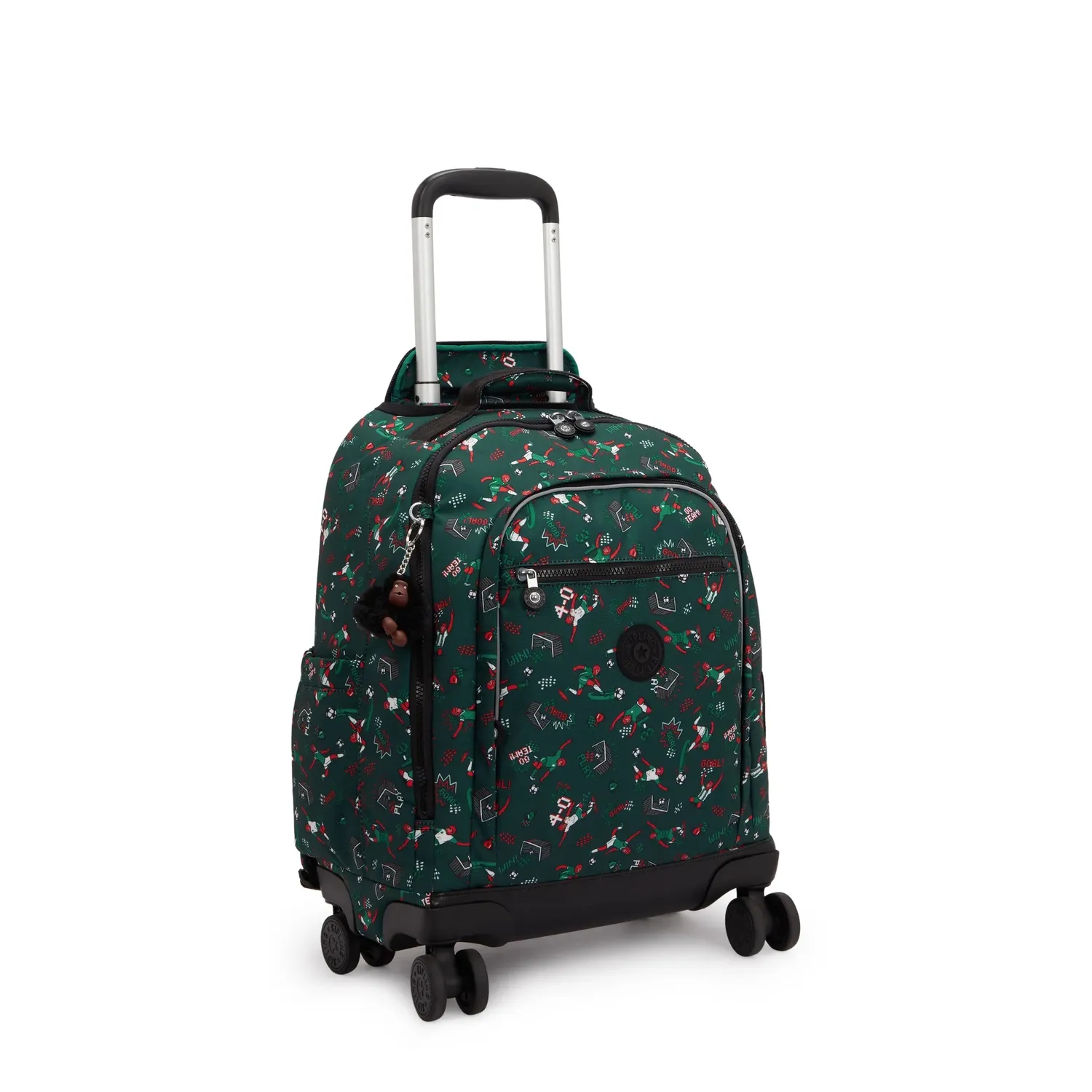 Kipling New Zea rugzak met wielen Soccer Print groot voetbal
