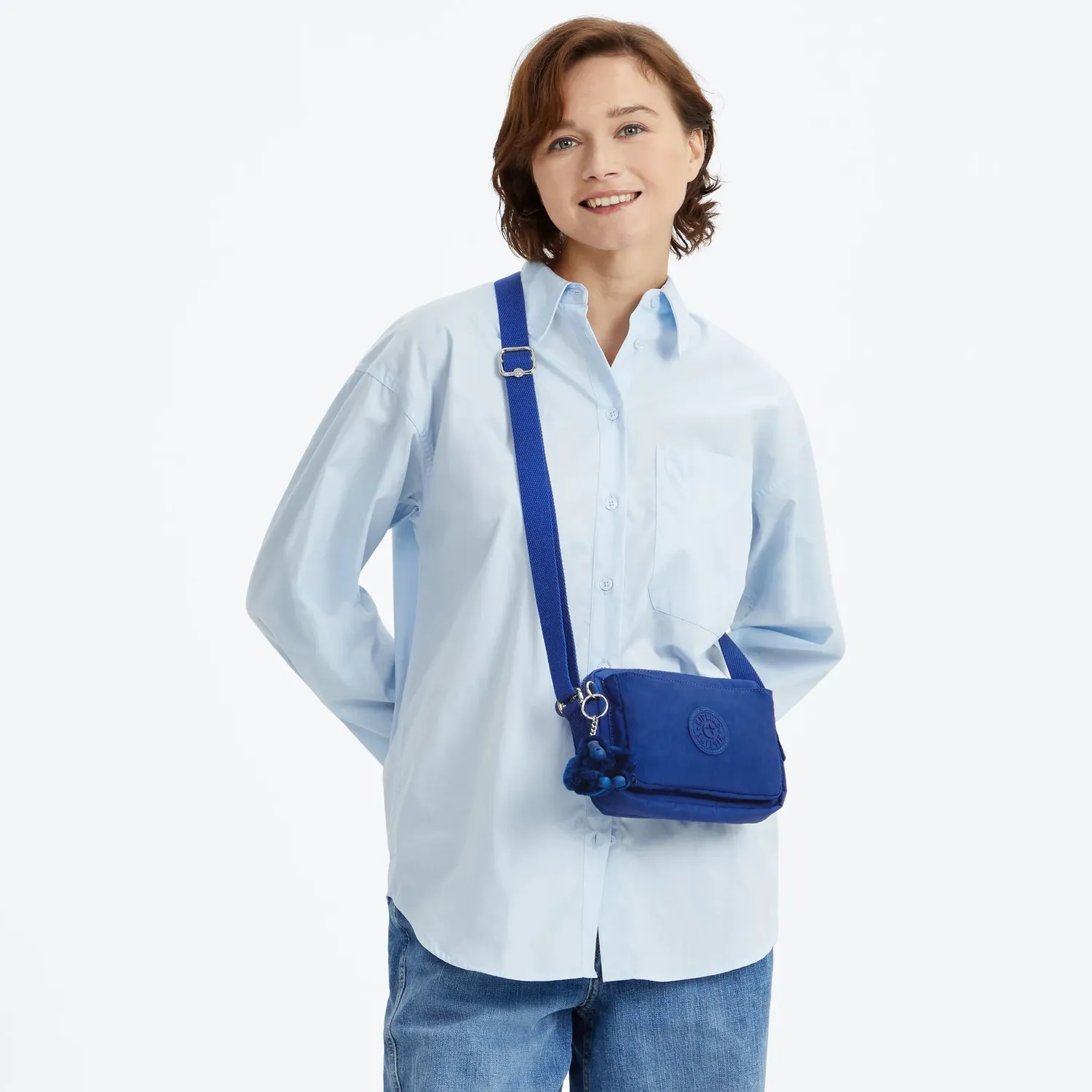 Kipling Abanu crossbodytas Blazing Blue Klein compact