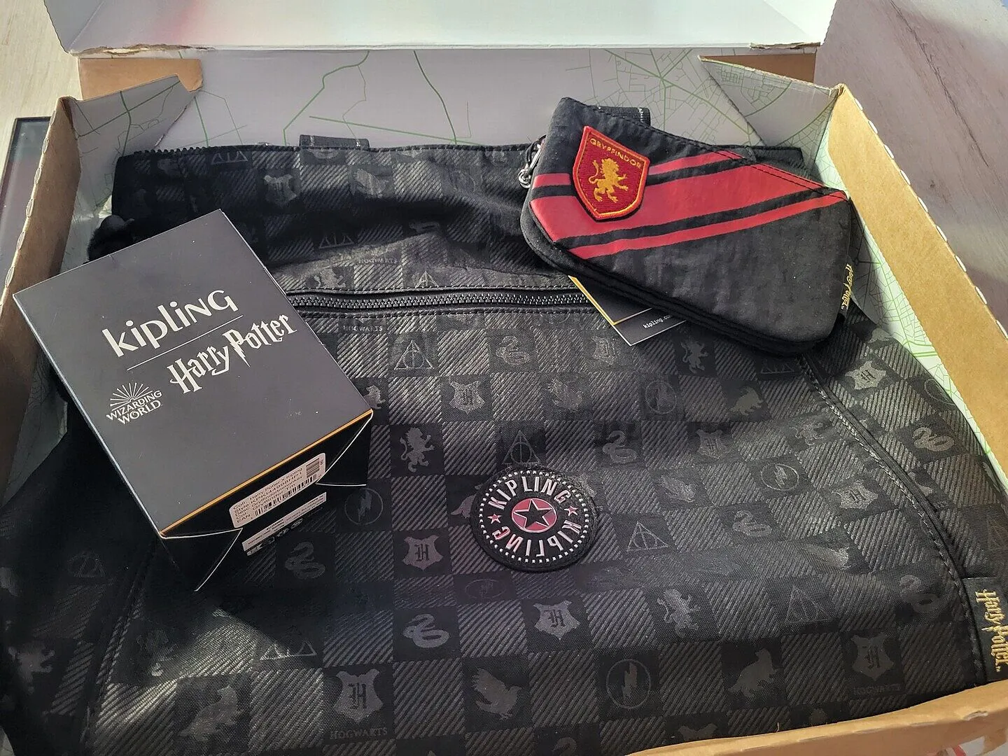 Kipling Creativity L etui Groot Red Rouge waterafstotend