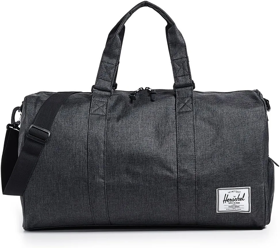Herschel Novel reistas 42.5L Black Crosshatch canvas