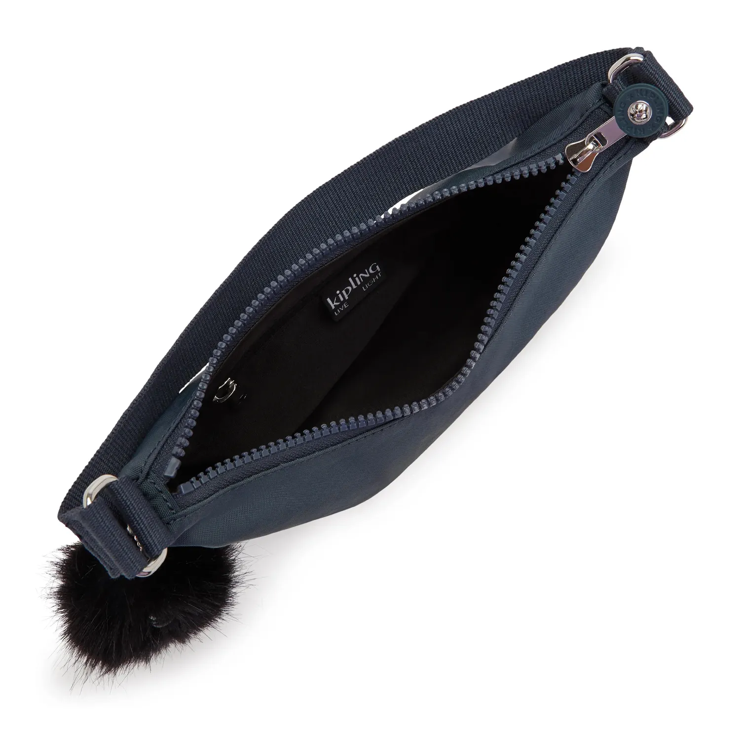 Kipling Amani schoudertas Night Grey klein minimal