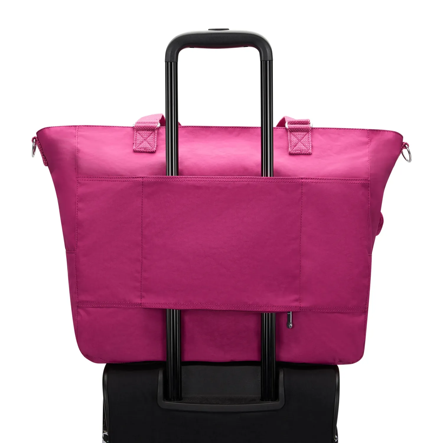 Kipling Isaac handtas Purple Wine groot met ritsvakken