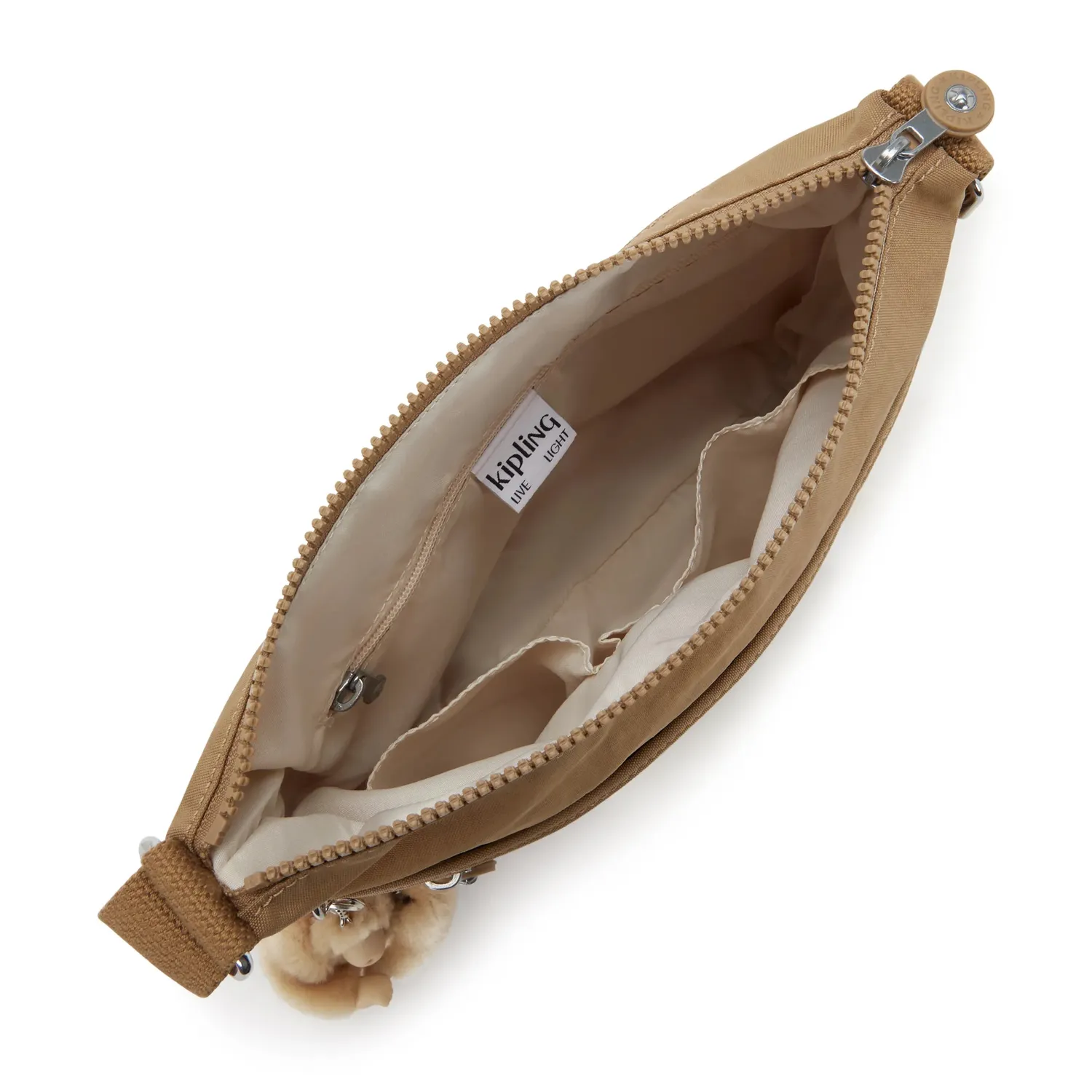 Kipling Arto schoudertas Medium Early Tan waterafstotend