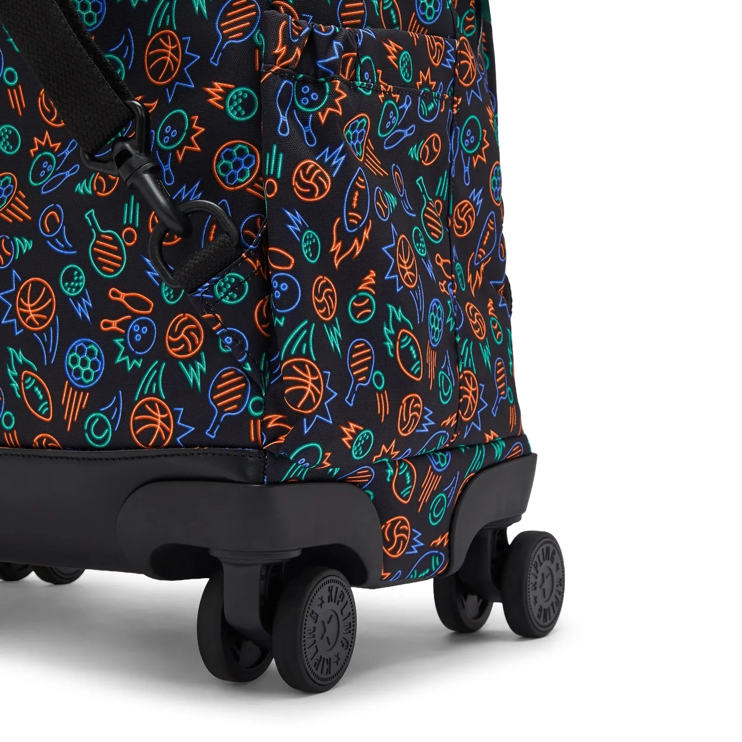 Kipling New Zea rugzak met wielen Sport Doodle groot