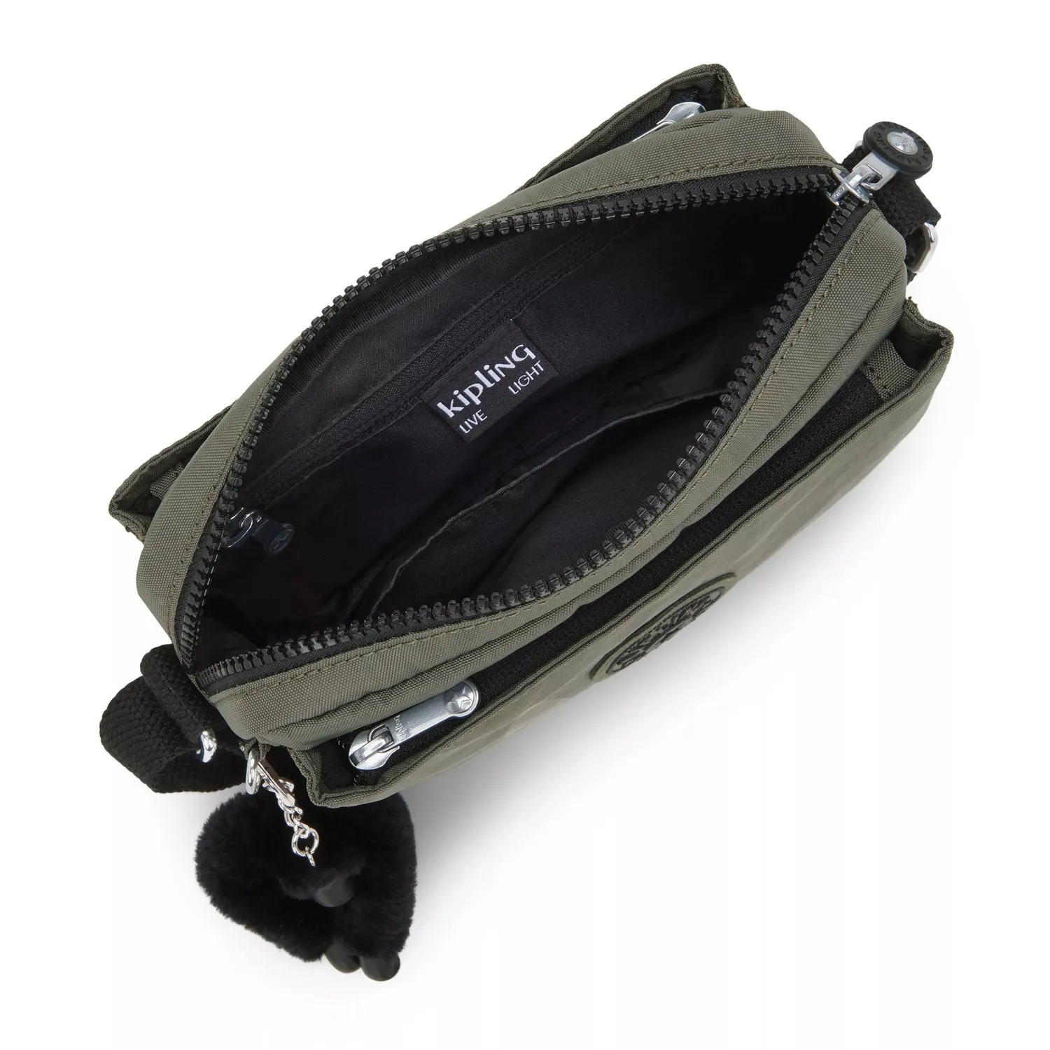 Kipling Abanu crossbody tas klein Green Moss groen