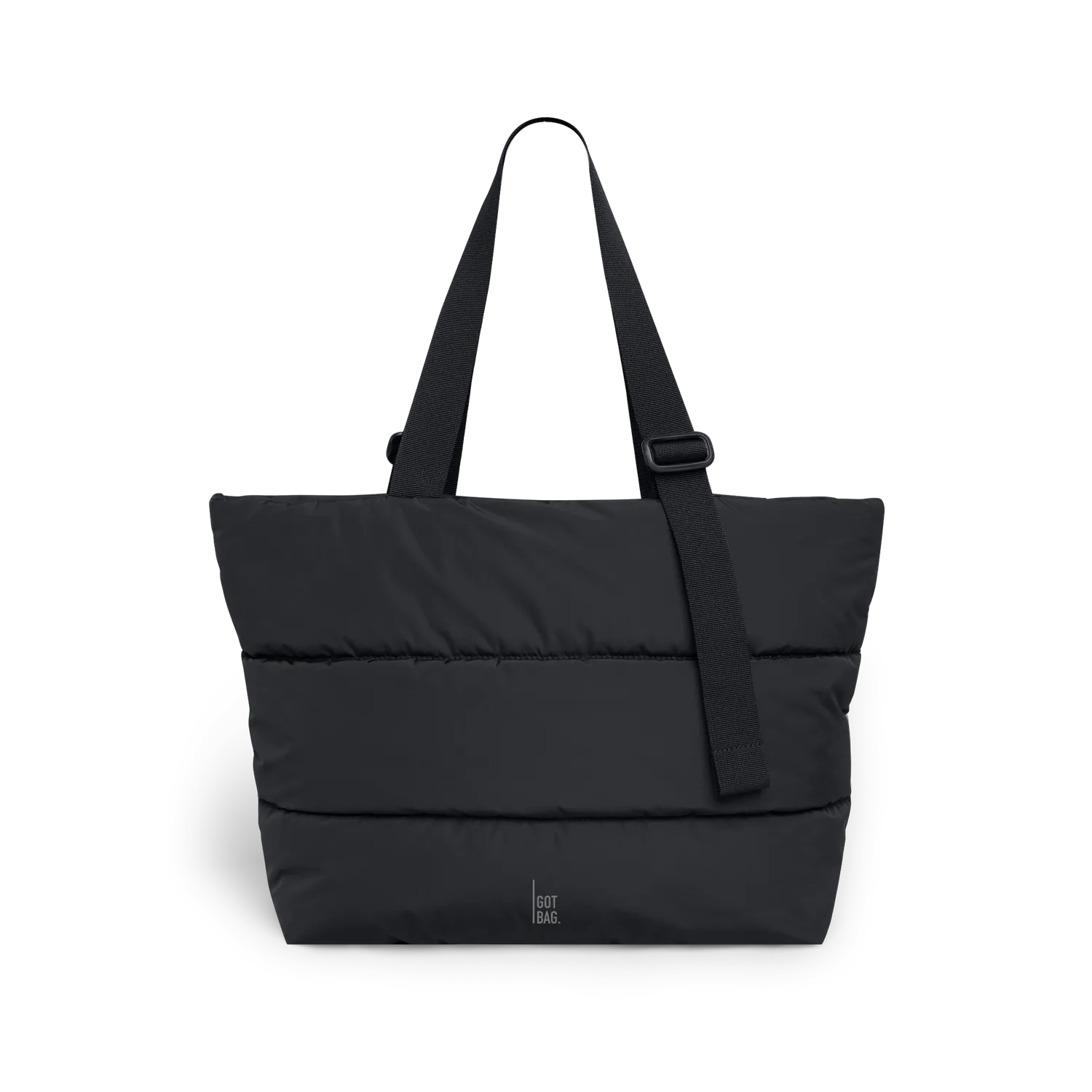 Got Bag Puffer Tote Bag shopper black met laptopvak