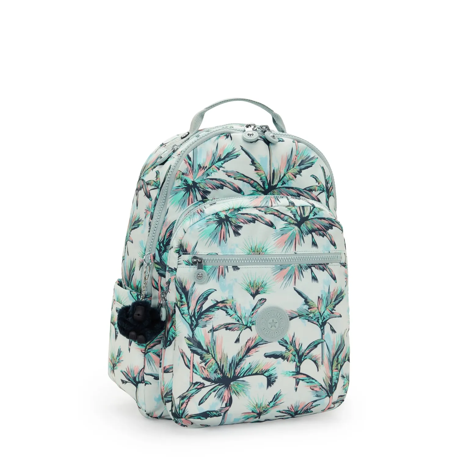 Kipling Seoul rugzak Groot More Palm Trees 15 inch laptopvak