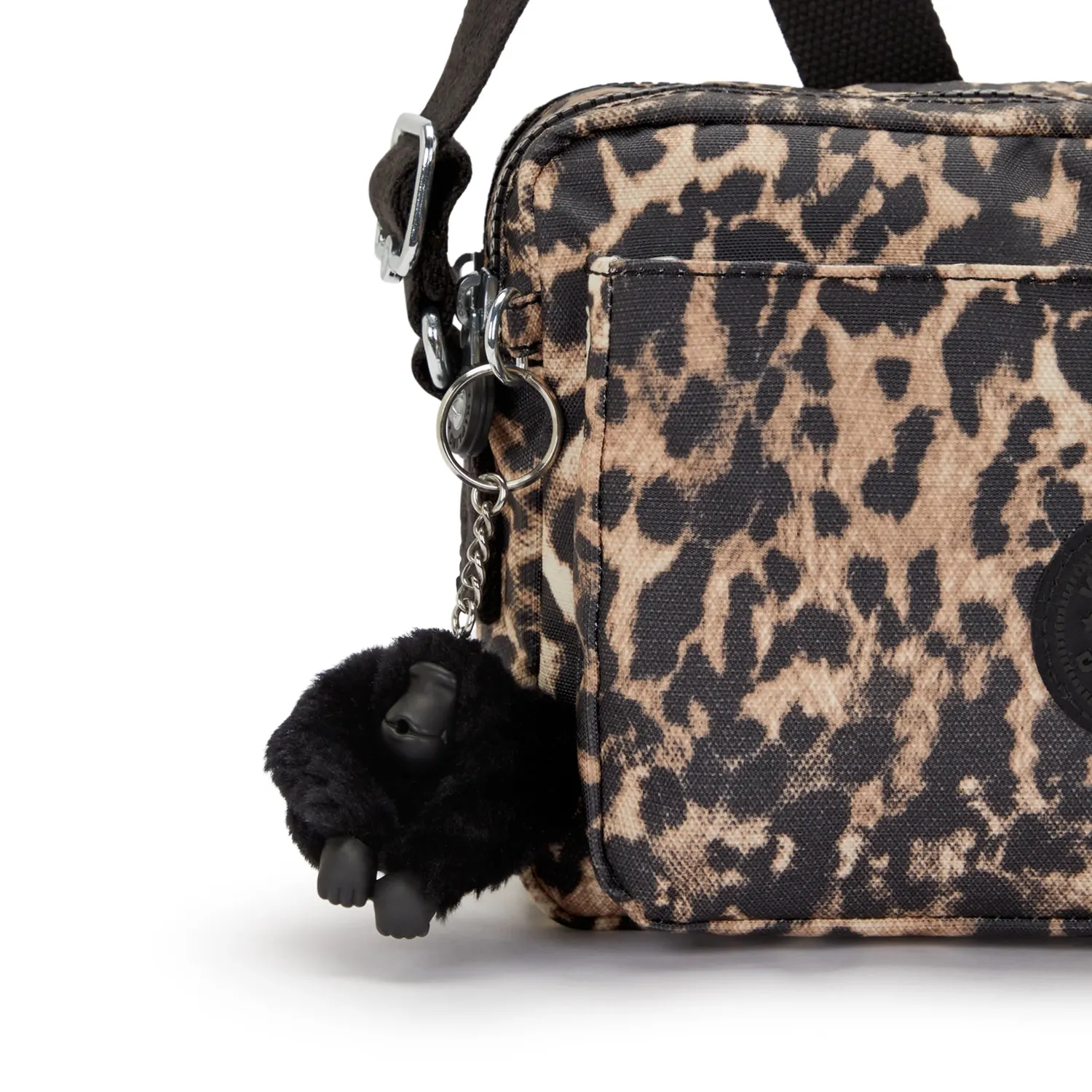 Kipling Abanu M schoudertas Medium Wild Leopard dierenprint