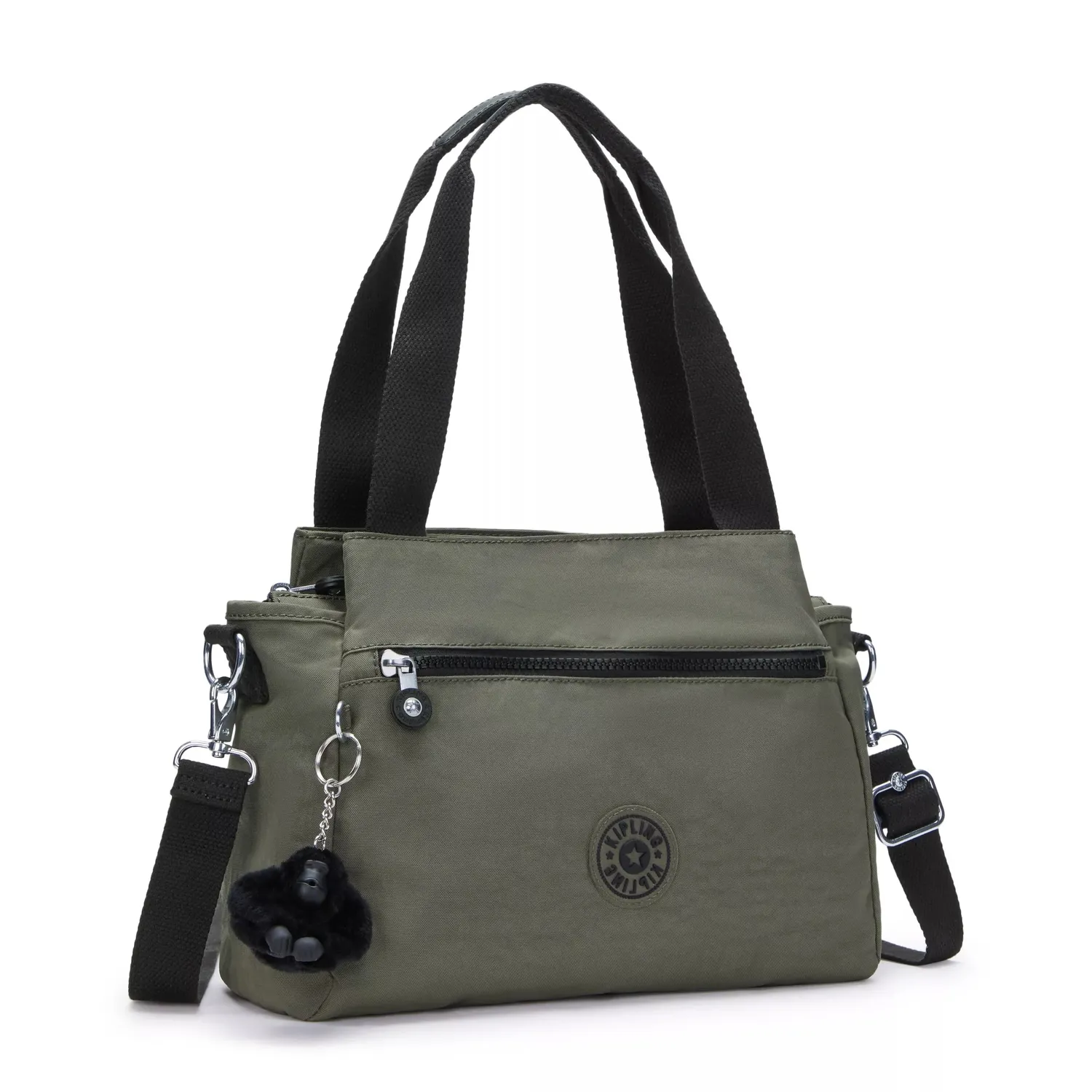 Kipling Elysia schoudertas Medium Green Moss handtas