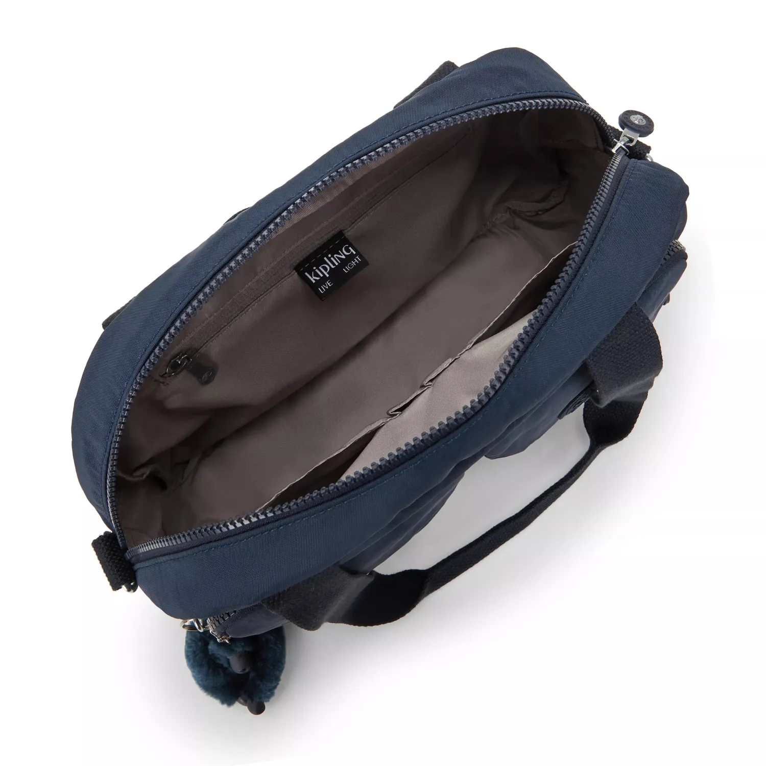 Kipling Cool Defea schoudertas Medium Blue Bleu 2 rond
