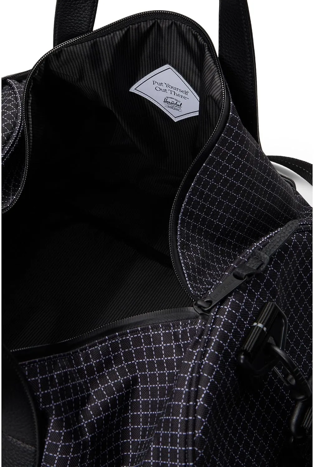 Herschel Novel reistas Grid Black weekendtas