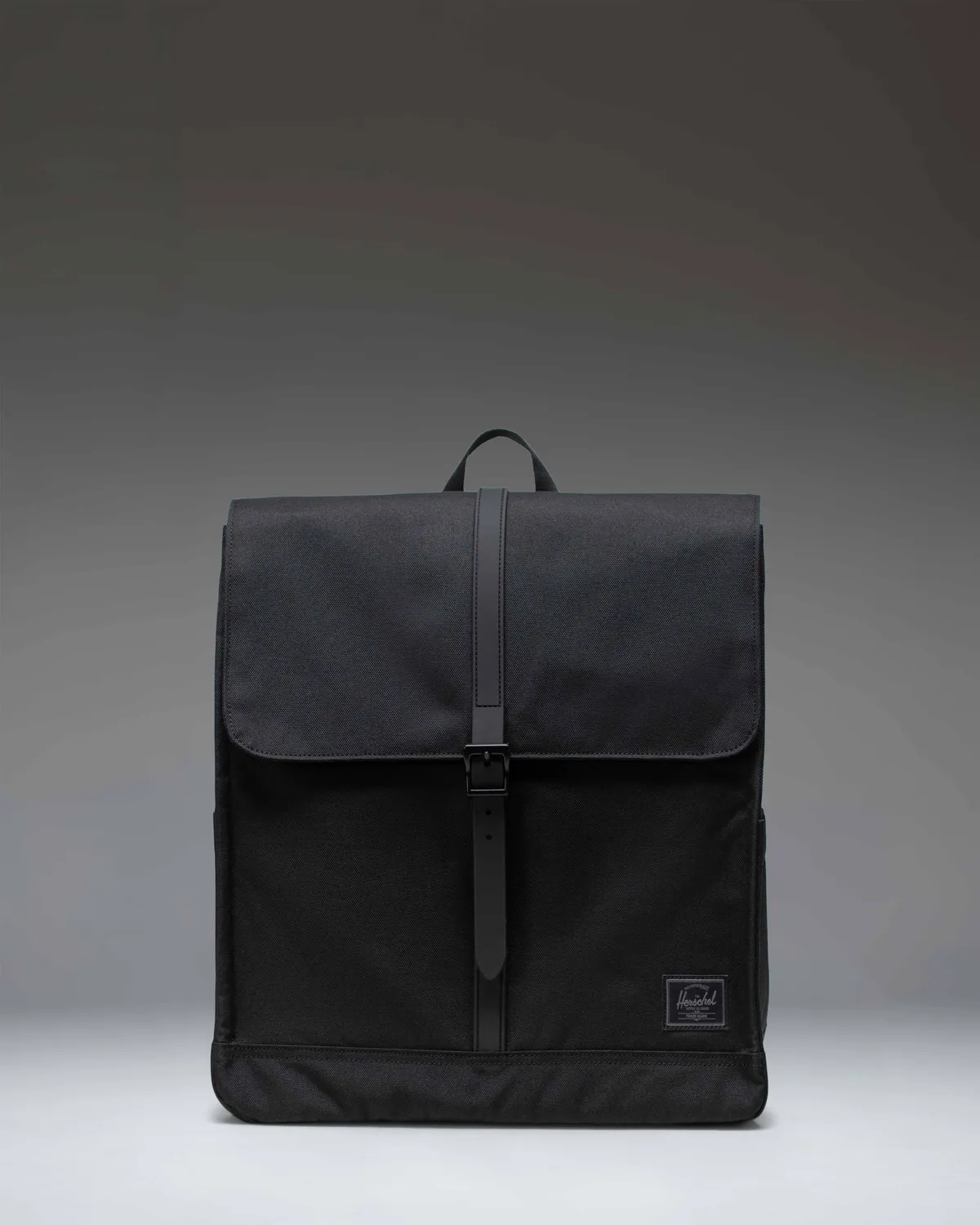 Herschel City rugzak Black gestroomlijnd