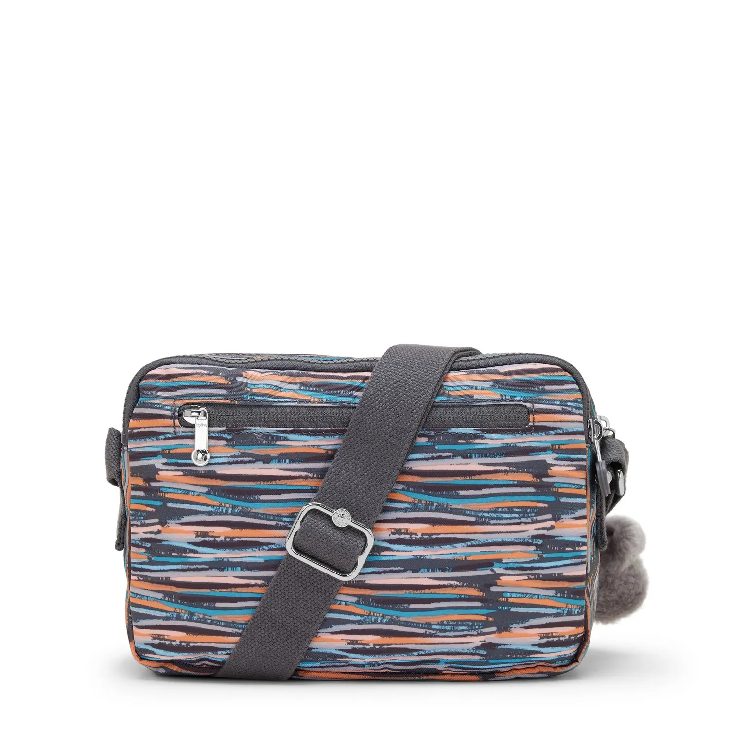 Kipling Abanu M crossbody Mineral Stripes met ritsvak