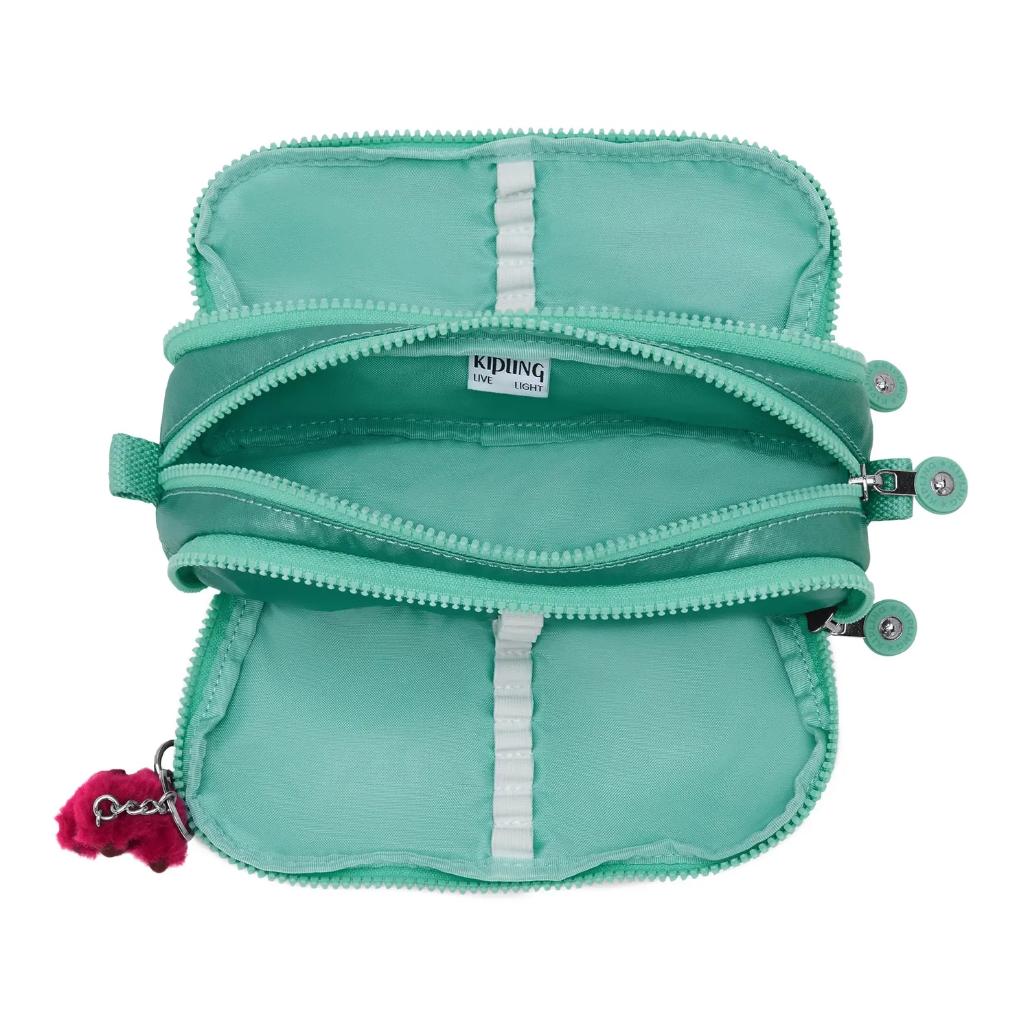 Kipling Gitroy pennenetui Groot Oasis Mint Metallic