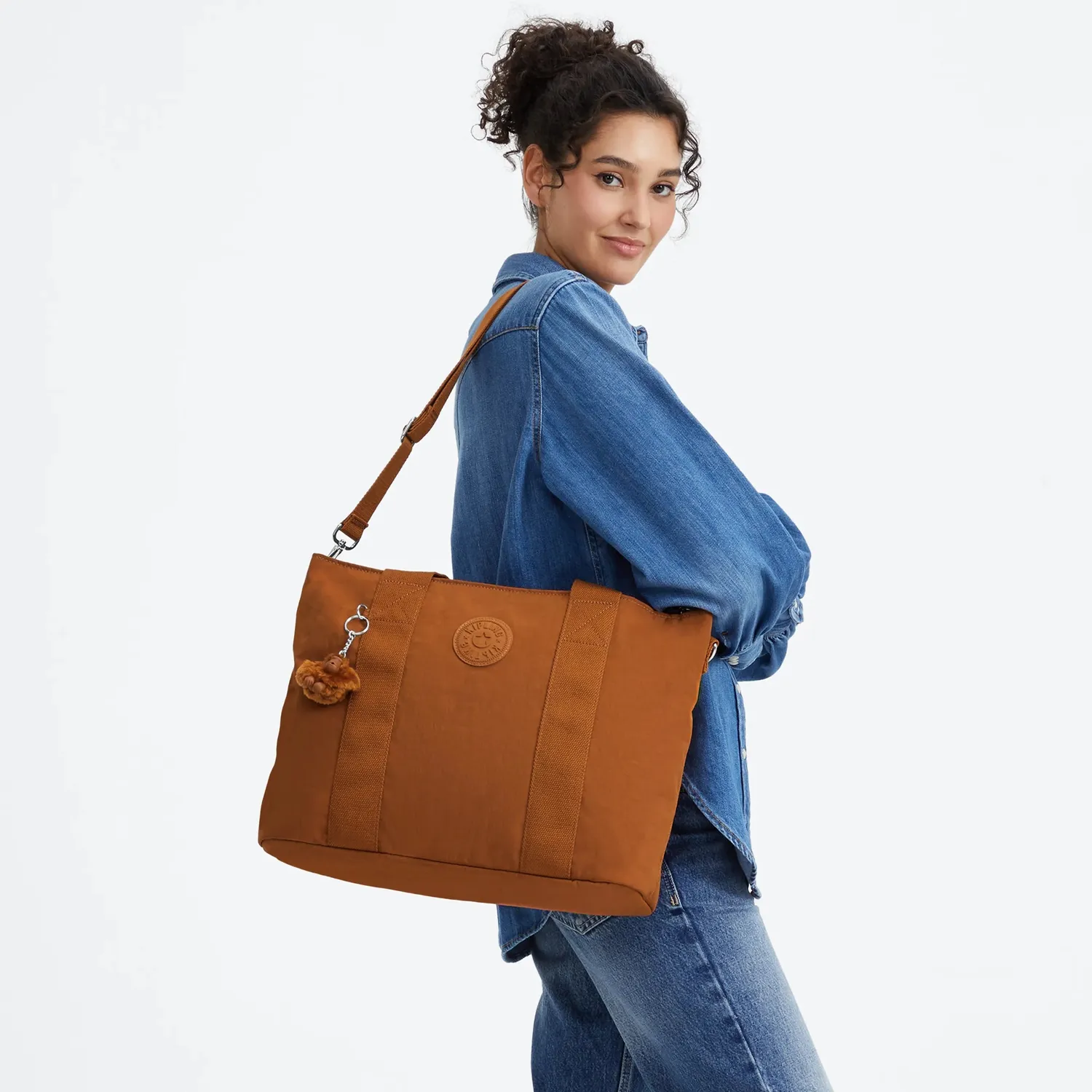 Kipling Minta L Up shopper Stylish Mokka Groot lang