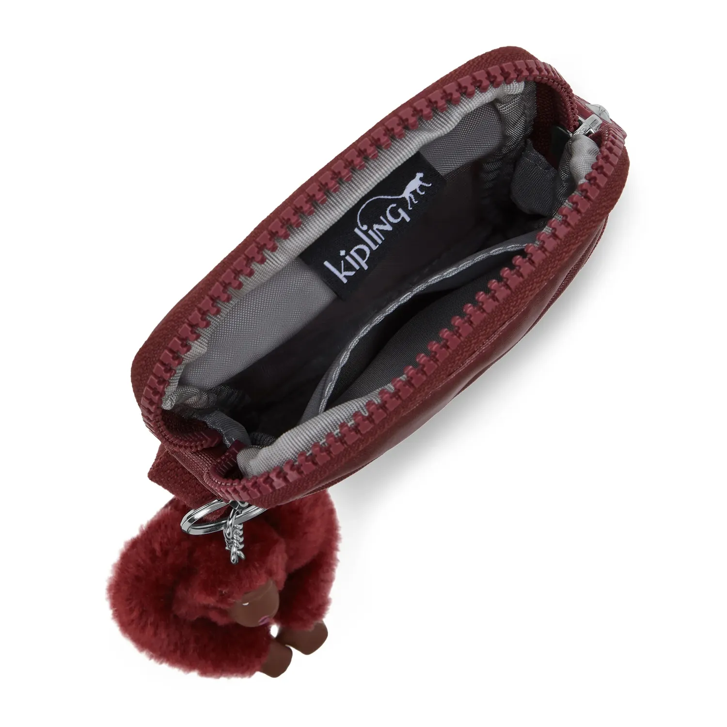 Kipling Tally telefoontas Klein Deep Berry Metallic glans